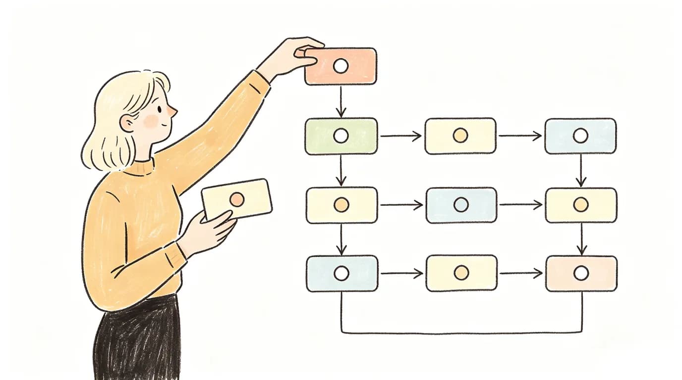 Stylish cartoon director overseeing neon AI motion graphics production line