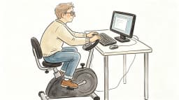 Cartoon AI engineer reviewing motion AI model architectures inside neural network lab