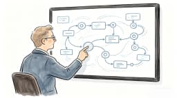 Close-up coding screen for explainer video workflow