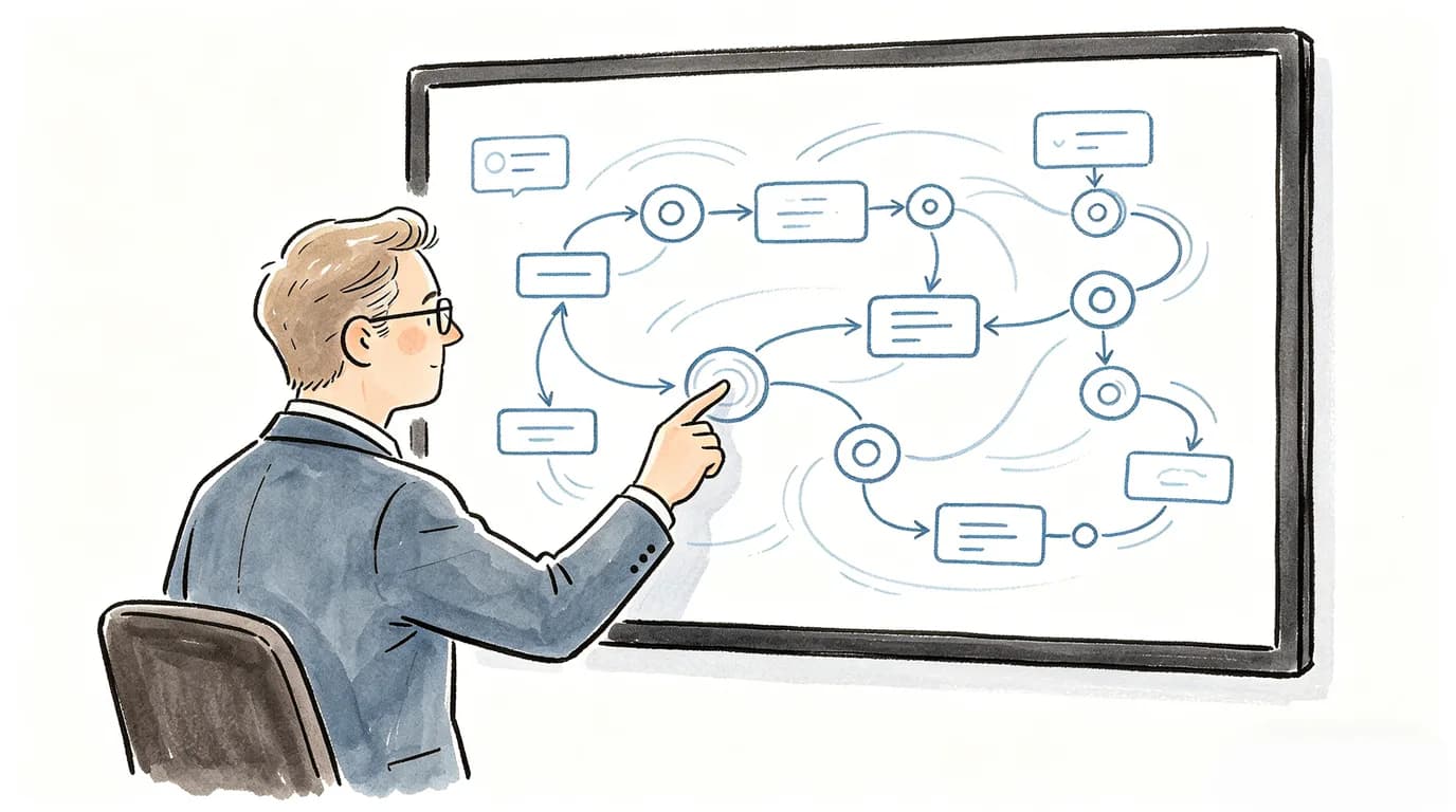 Close-up coding screen for explainer video workflow