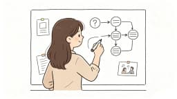 Three colleagues sketching text animation transitions and visual hierarchy on a business whiteboard