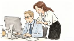 Designer working on animation software on desktop monitor