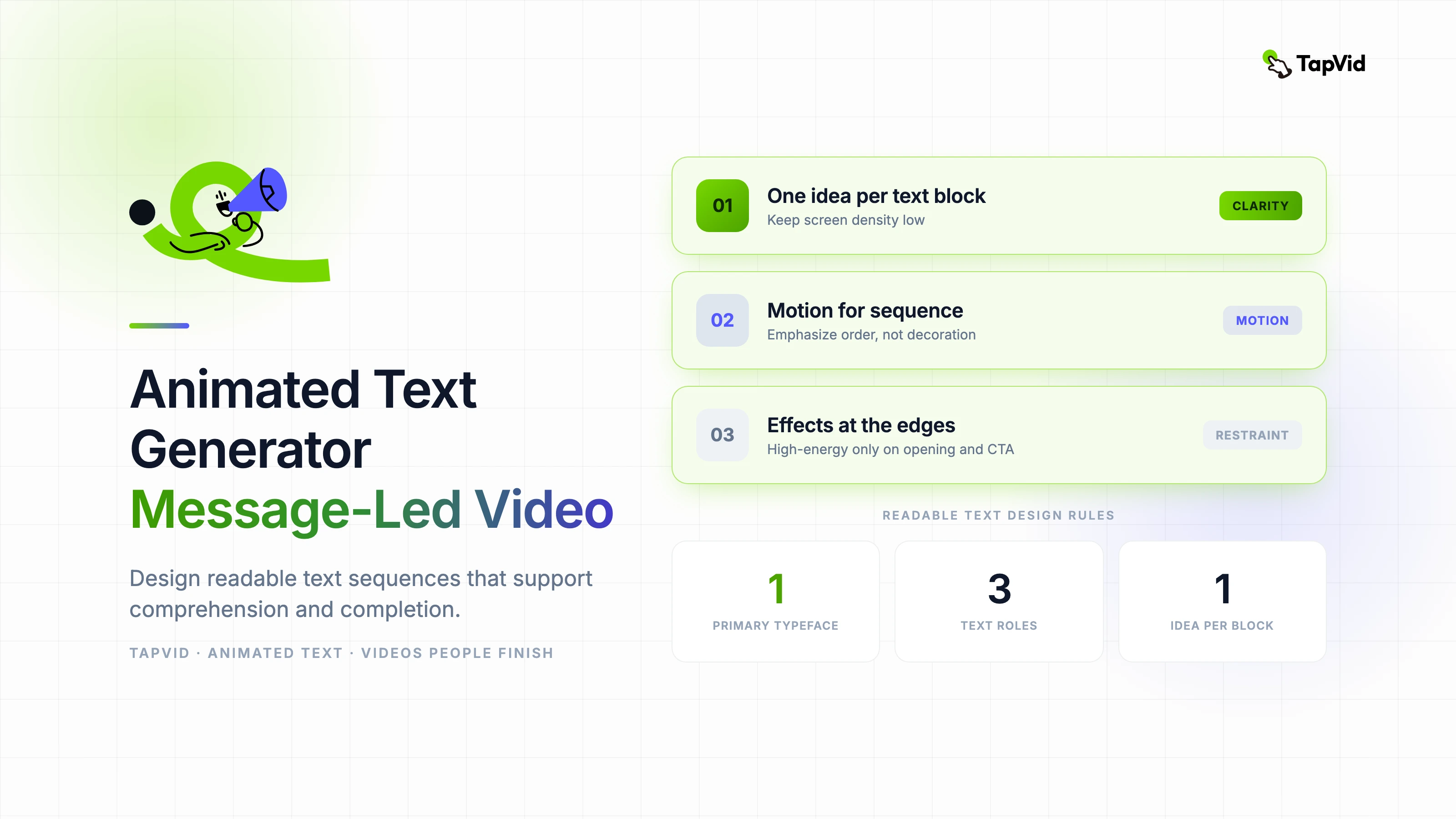 Animated Text Generator Message-Led Video