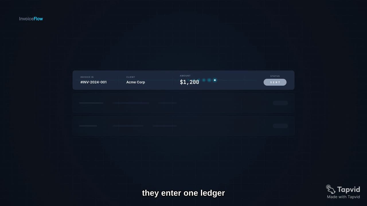 実測:ledger sceneで承認済みサンプルrecordが別の顧客と請求書IDに変わる