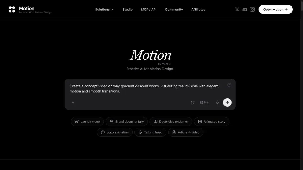 Motion.so의 경우 Deep-dive descriptioner는 기존의 프롬프트를 대체합니다.