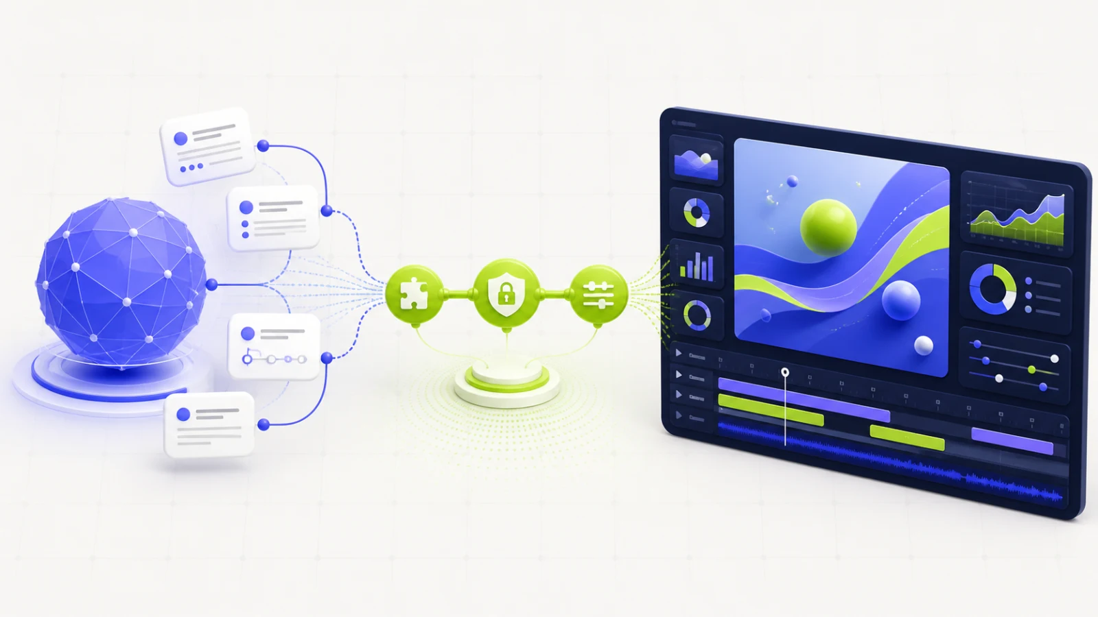 Planificación de Claude conectada mediante herramientas MCP seguras a un lienzo de motion graphics de TapVid