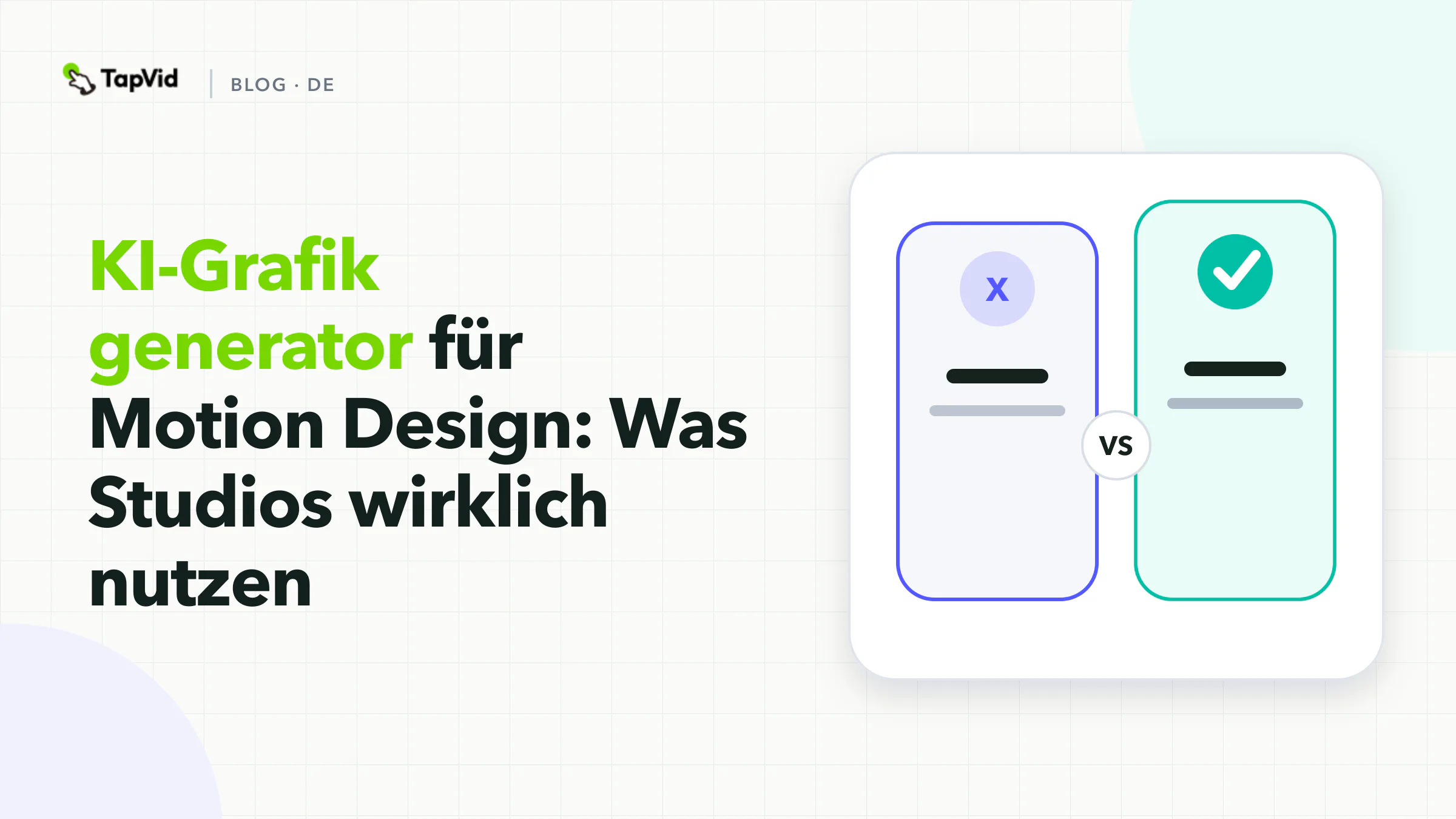 KI-Grafikgeneratoren für Motion Design