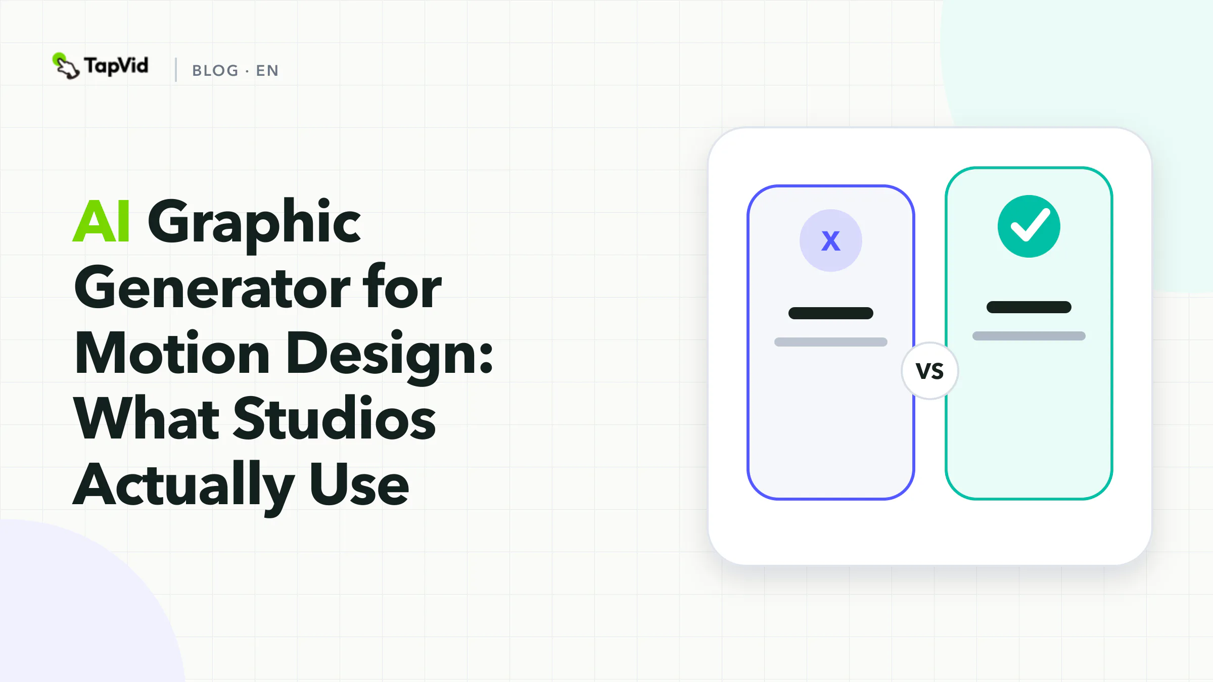 AI graphic generators for motion design