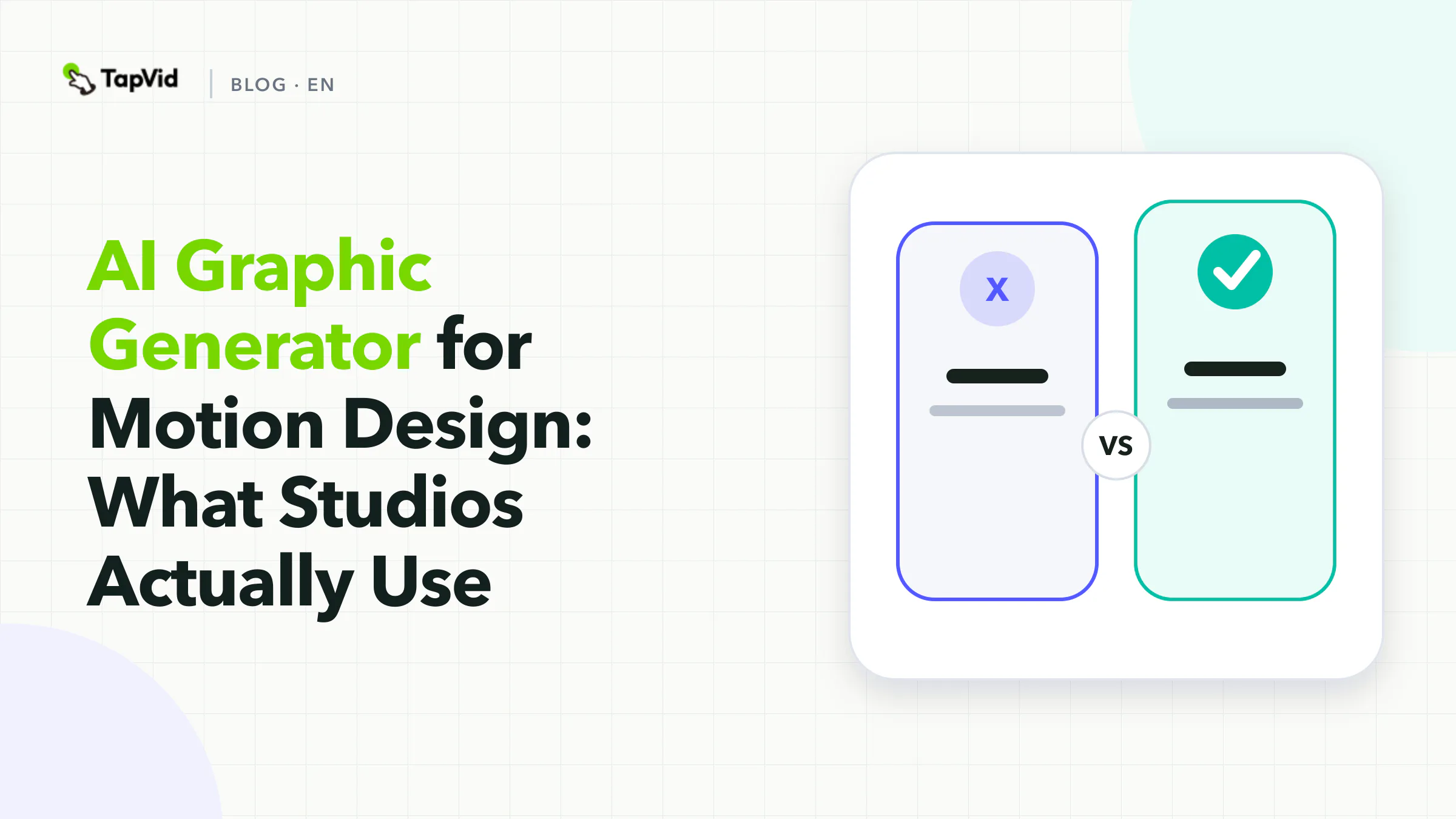 AI graphic generators for motion design