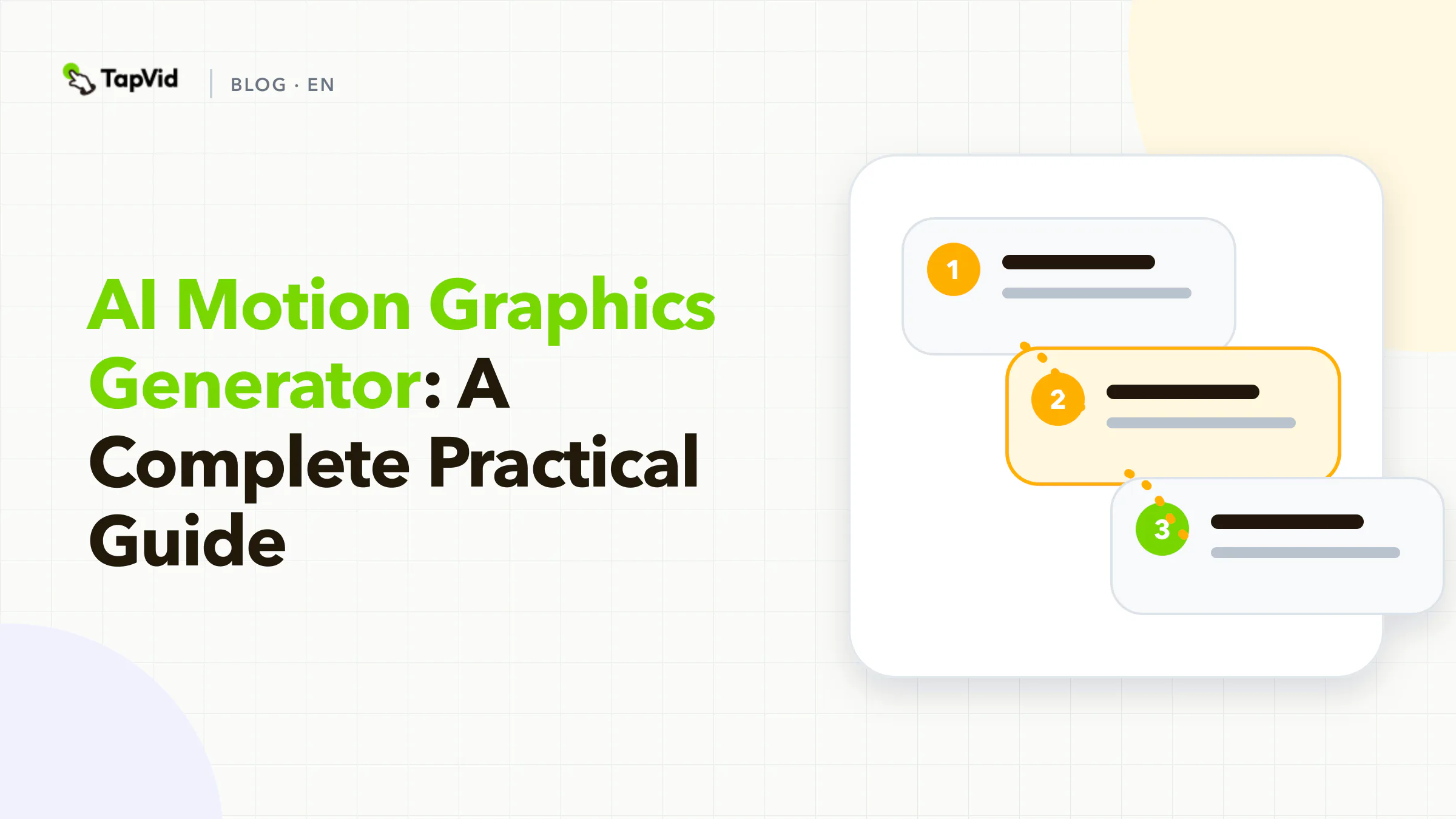 AI Motion Graphics Generator