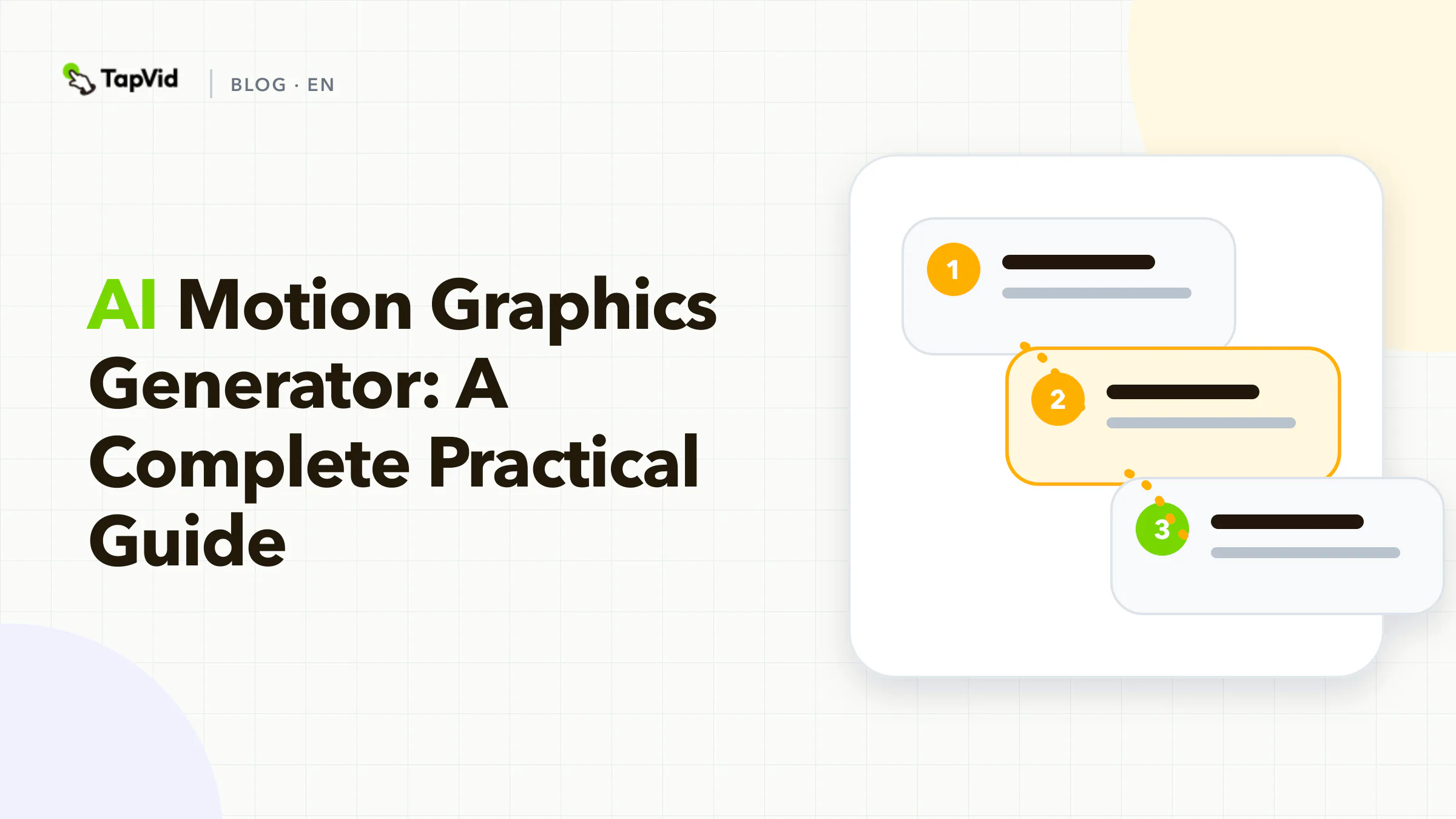 AI Motion Graphics Generator
