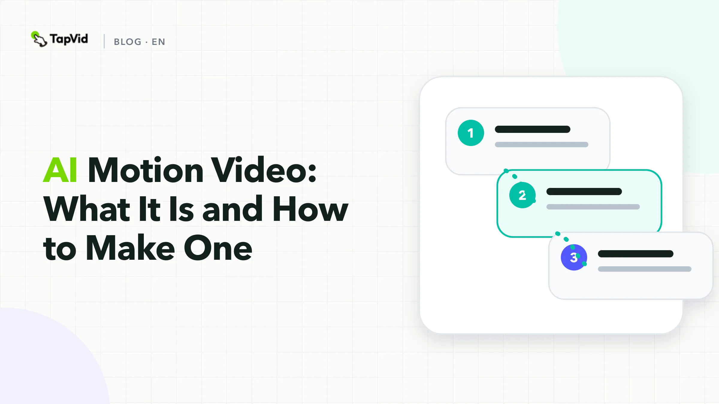 AI motion video: motion graphics vs generative, and how to make one