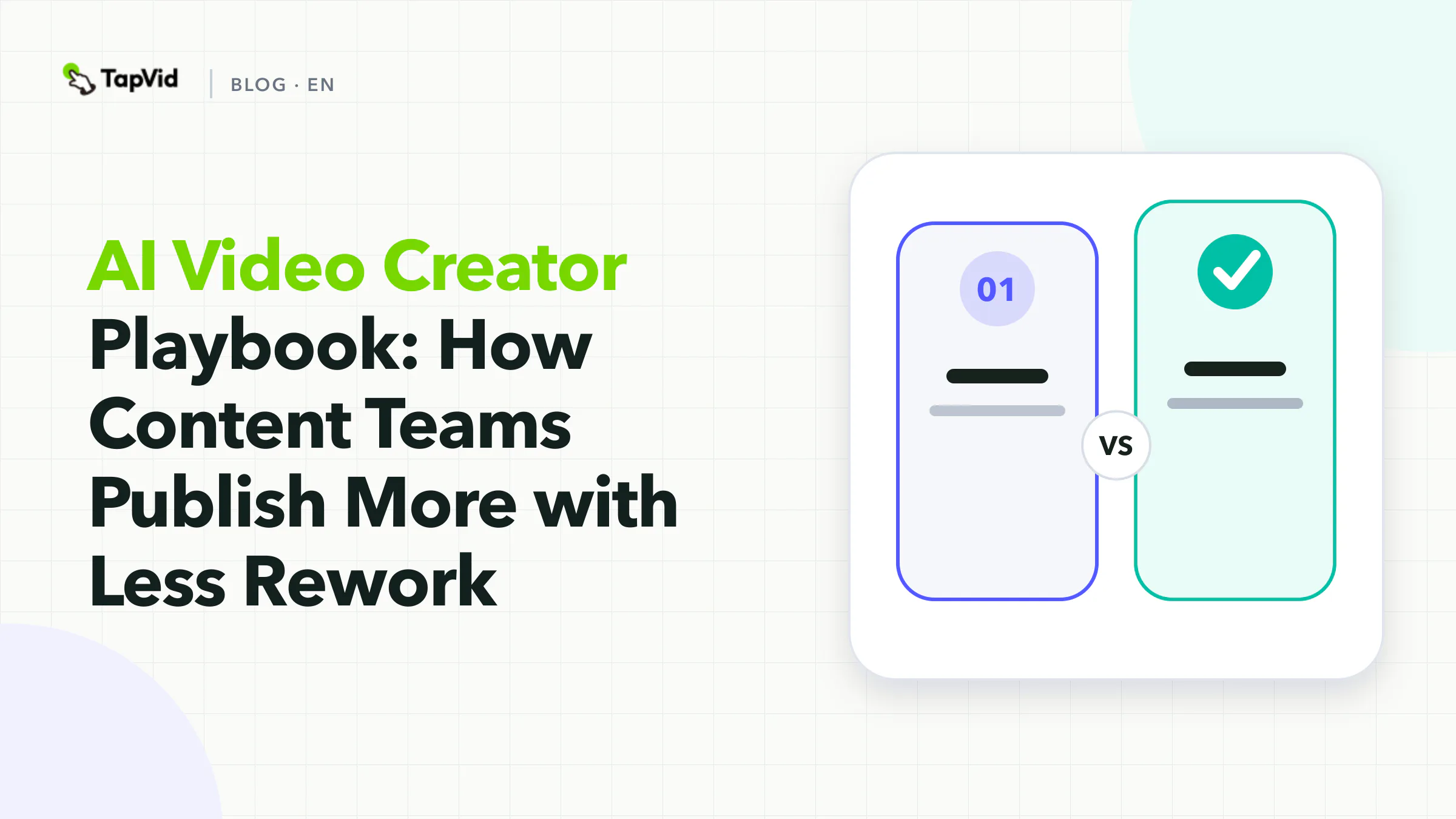 AI Video Creator Team Playbook