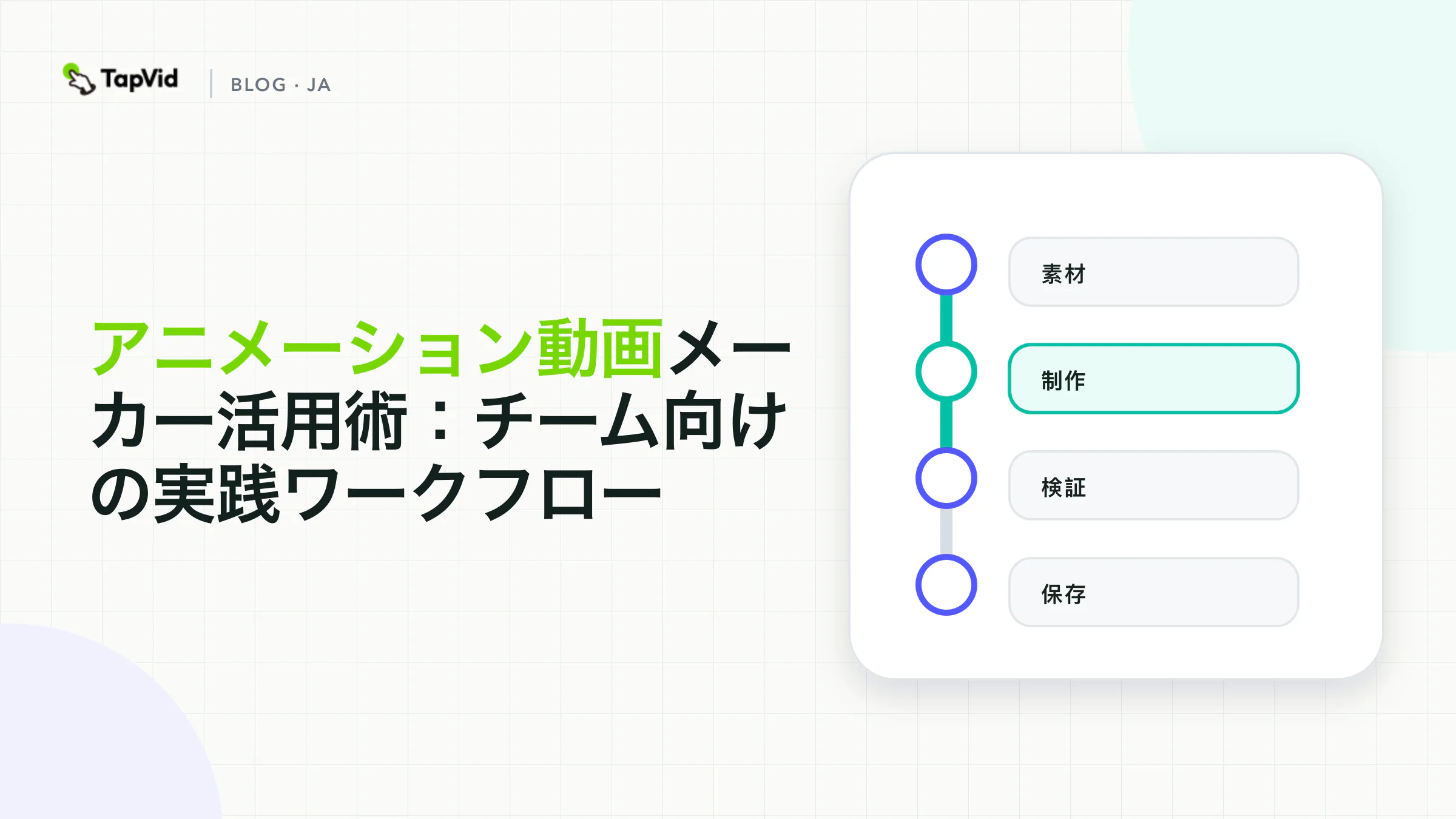 アニメーション動画作成ツール活用ガイド