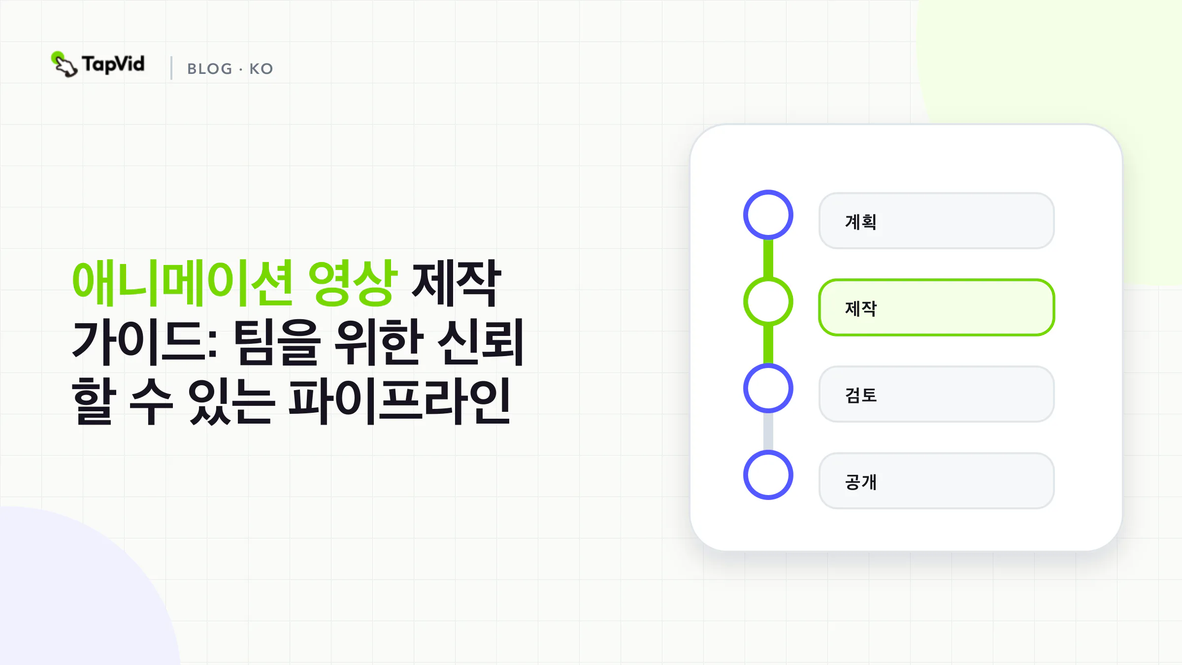 애니메이션 영상 제작 파이프라인