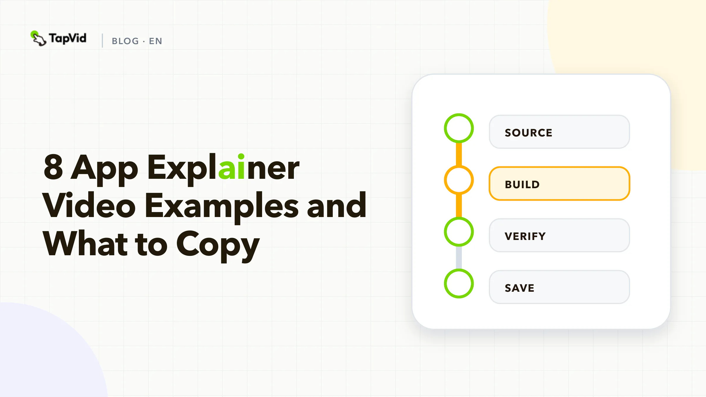 Eight app explainer video patterns mapped to the product evidence each one proves