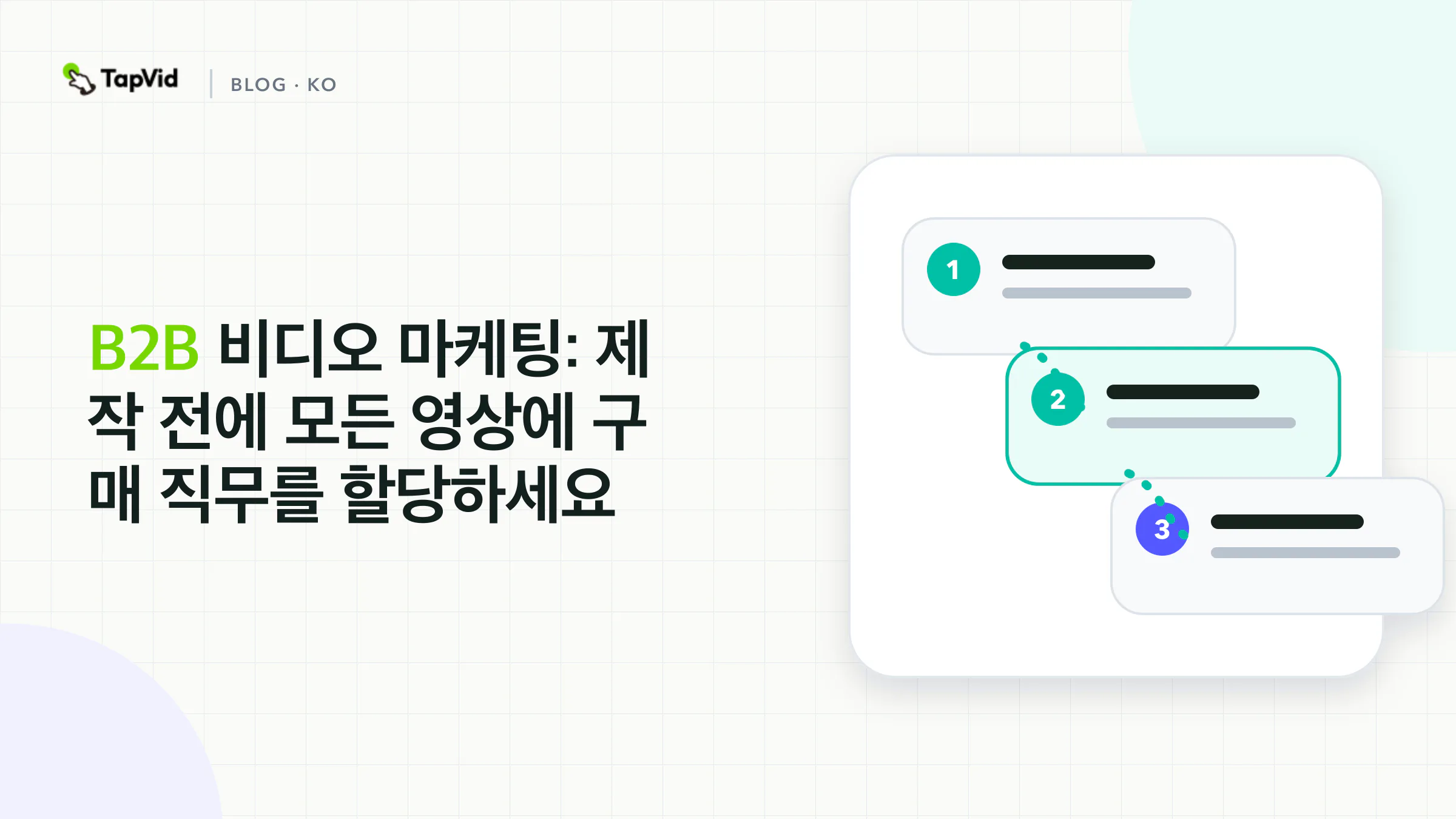 제작 전 B2B 비디오 마케팅 계약으로 나타낸 위원회 직무, 배포 서피스, 다음 행동
