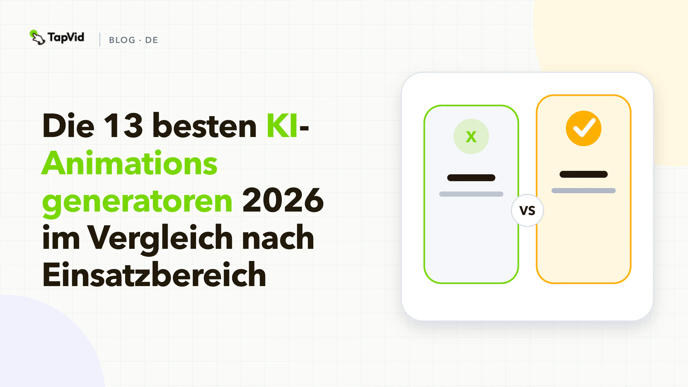 Die besten KI-Animationsgeneratoren 2026, sortiert nach dem, was du erstellen möchtest