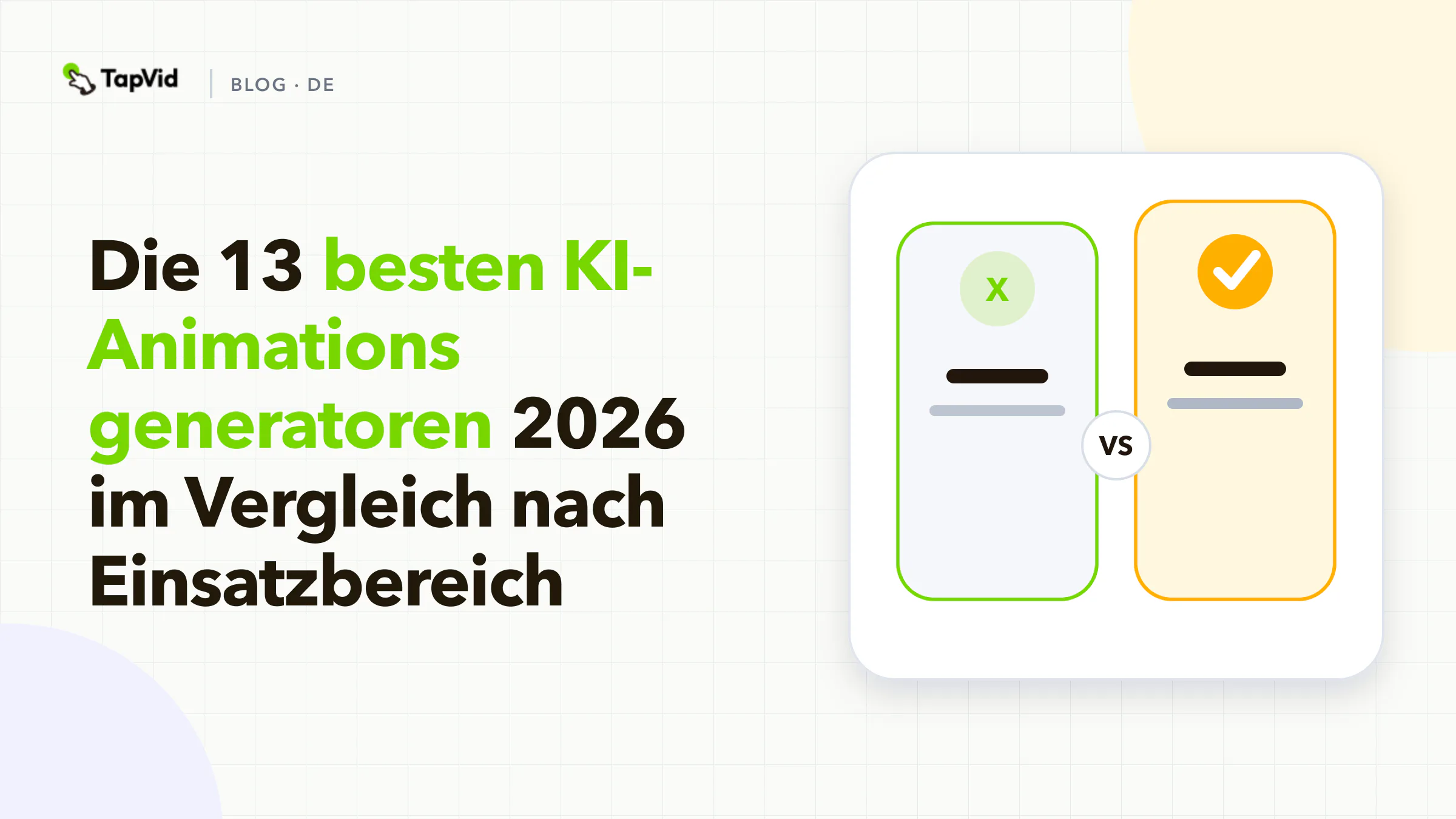 Die besten KI-Animationsgeneratoren 2026, sortiert nach dem, was du erstellen möchtest
