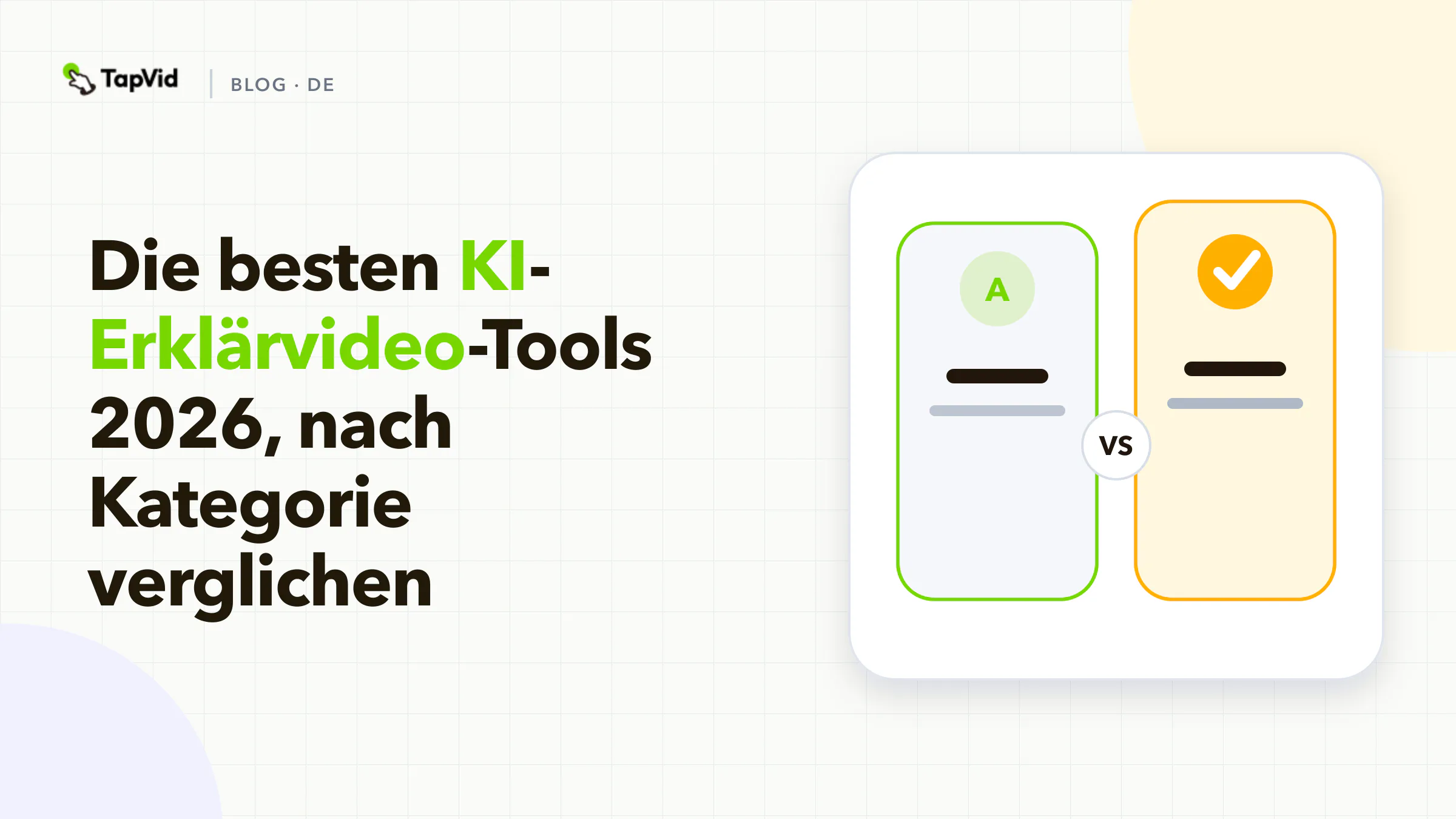 Die besten KI-Erklärvideo-Tools im Vergleich nach Kategorie