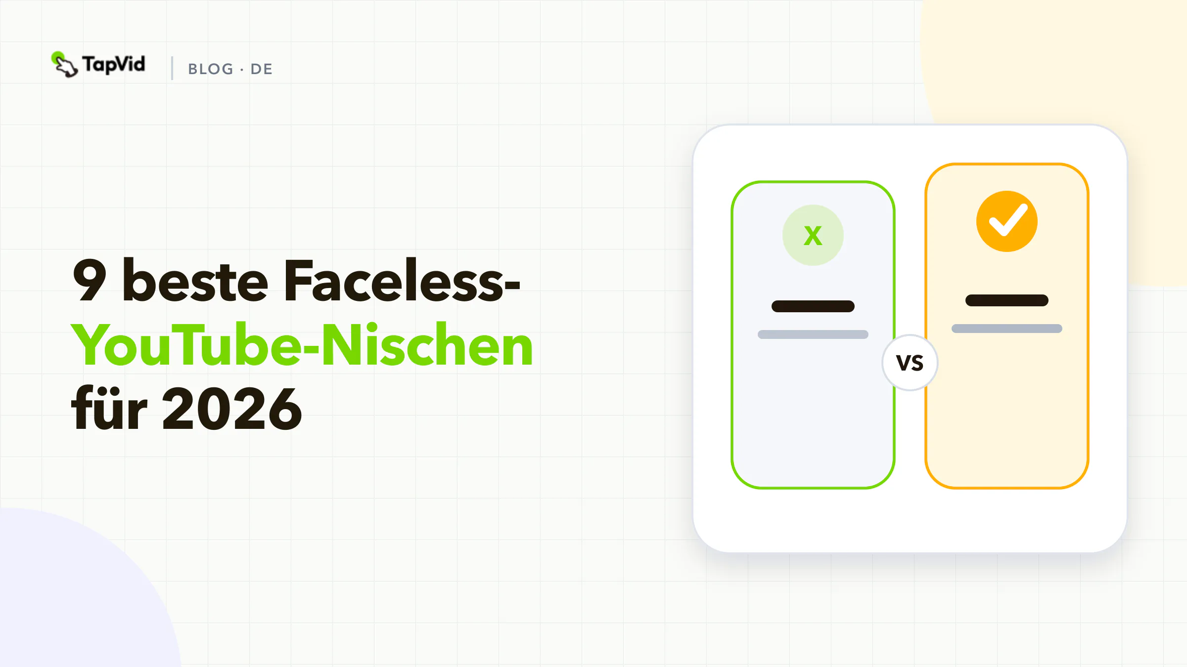 Die neun besten YouTube-Nischen ohne Gesicht für 2026, bewertet nach origineller und wiederholbarer Videoproduktion