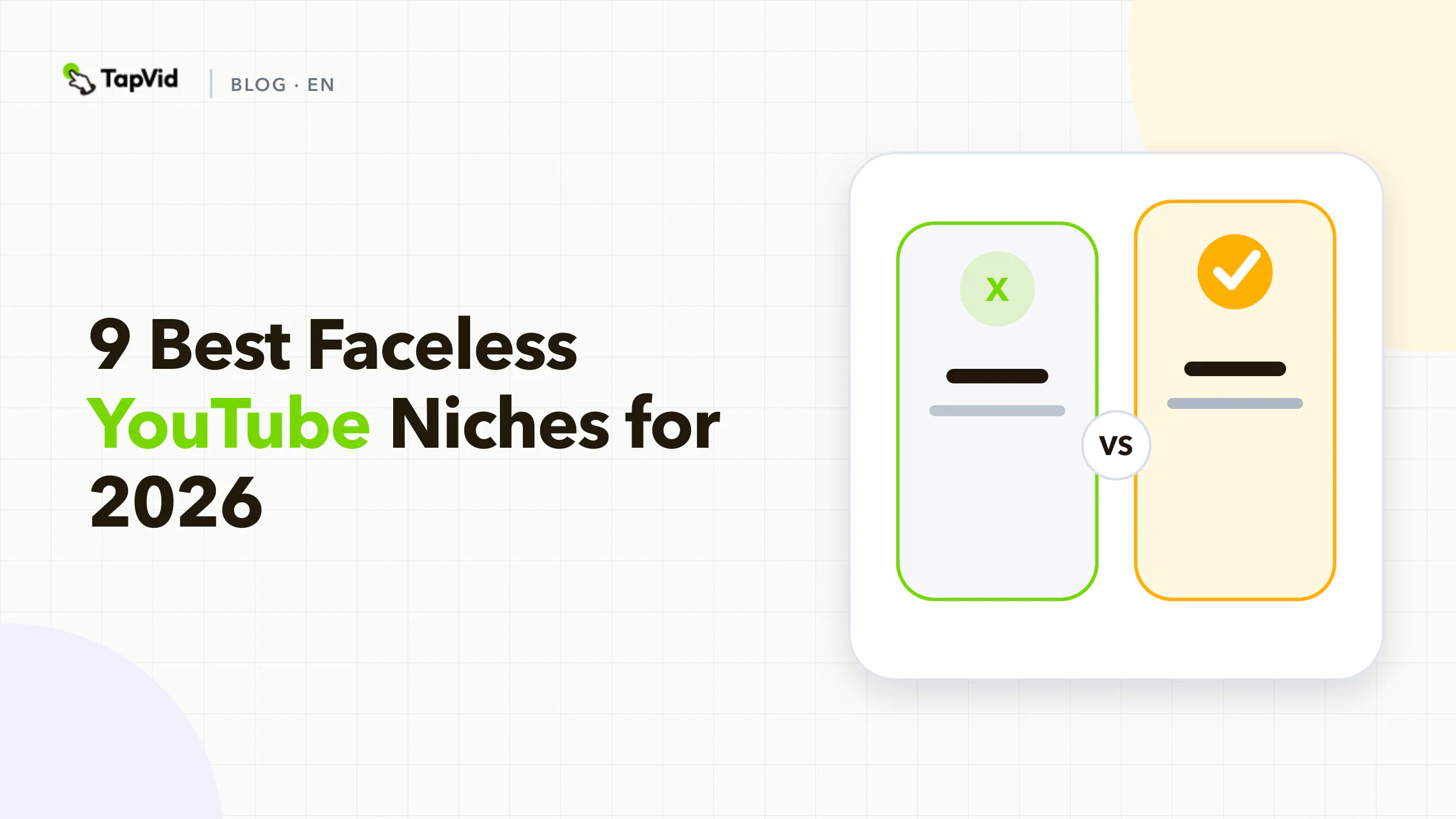 Nine best faceless YouTube niches for 2026, ranked for original and repeatable video creation