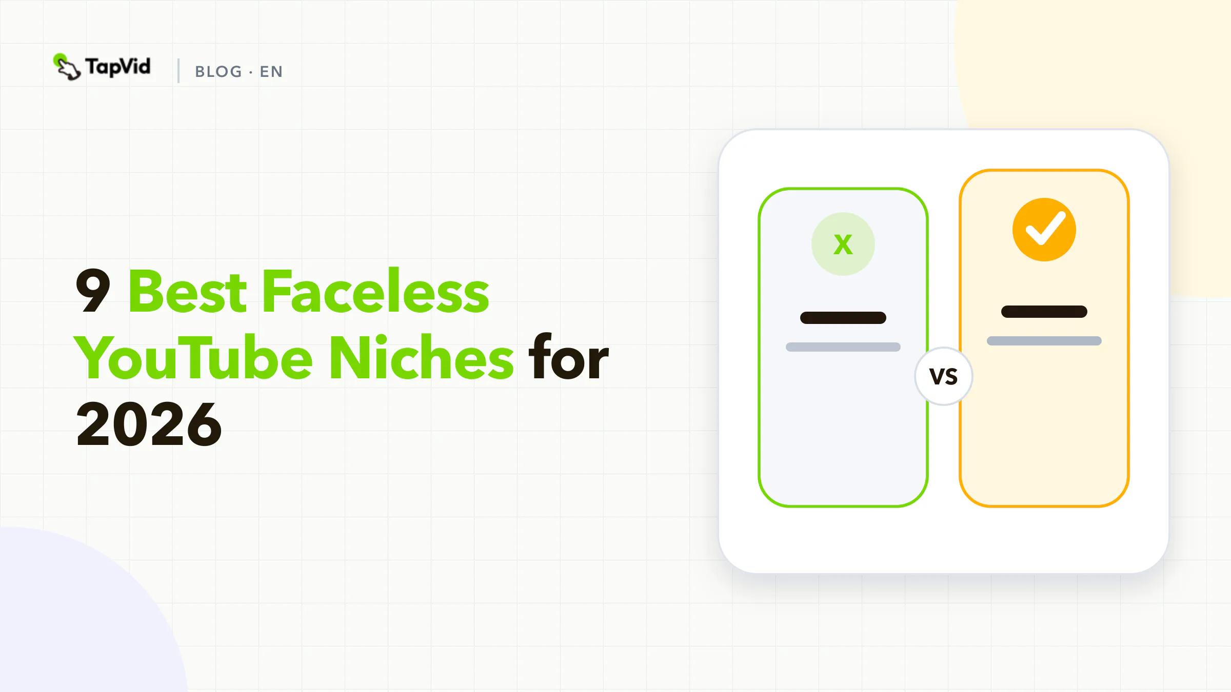 Nine best faceless YouTube niches for 2026, ranked for original and repeatable video creation