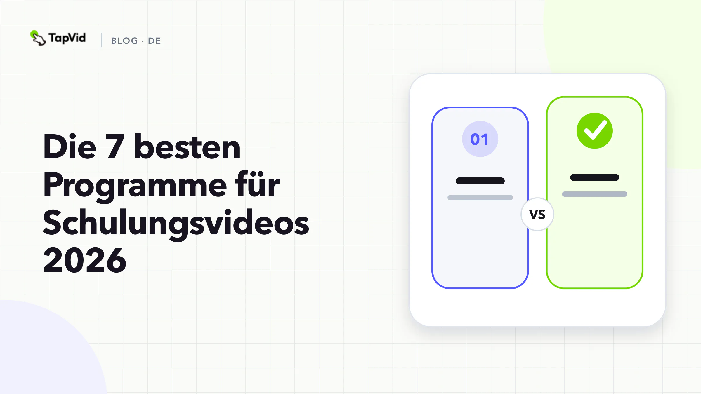 Sieben Schulungsvideo-Tools nach Ausgangsmaterial, Ausgabe und Bereitstellung