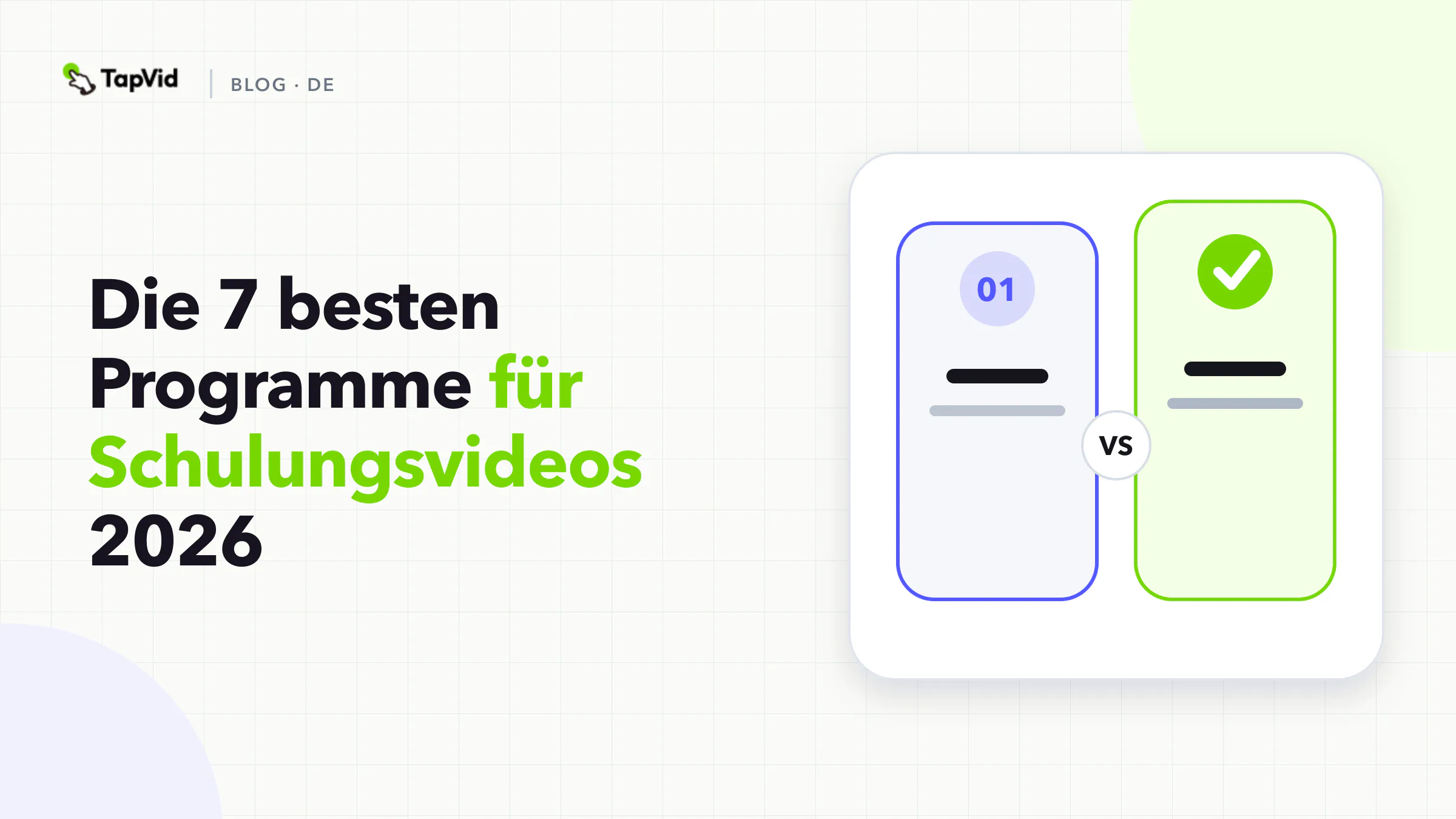 Sieben Schulungsvideo-Tools nach Ausgangsmaterial, Ausgabe und Bereitstellung