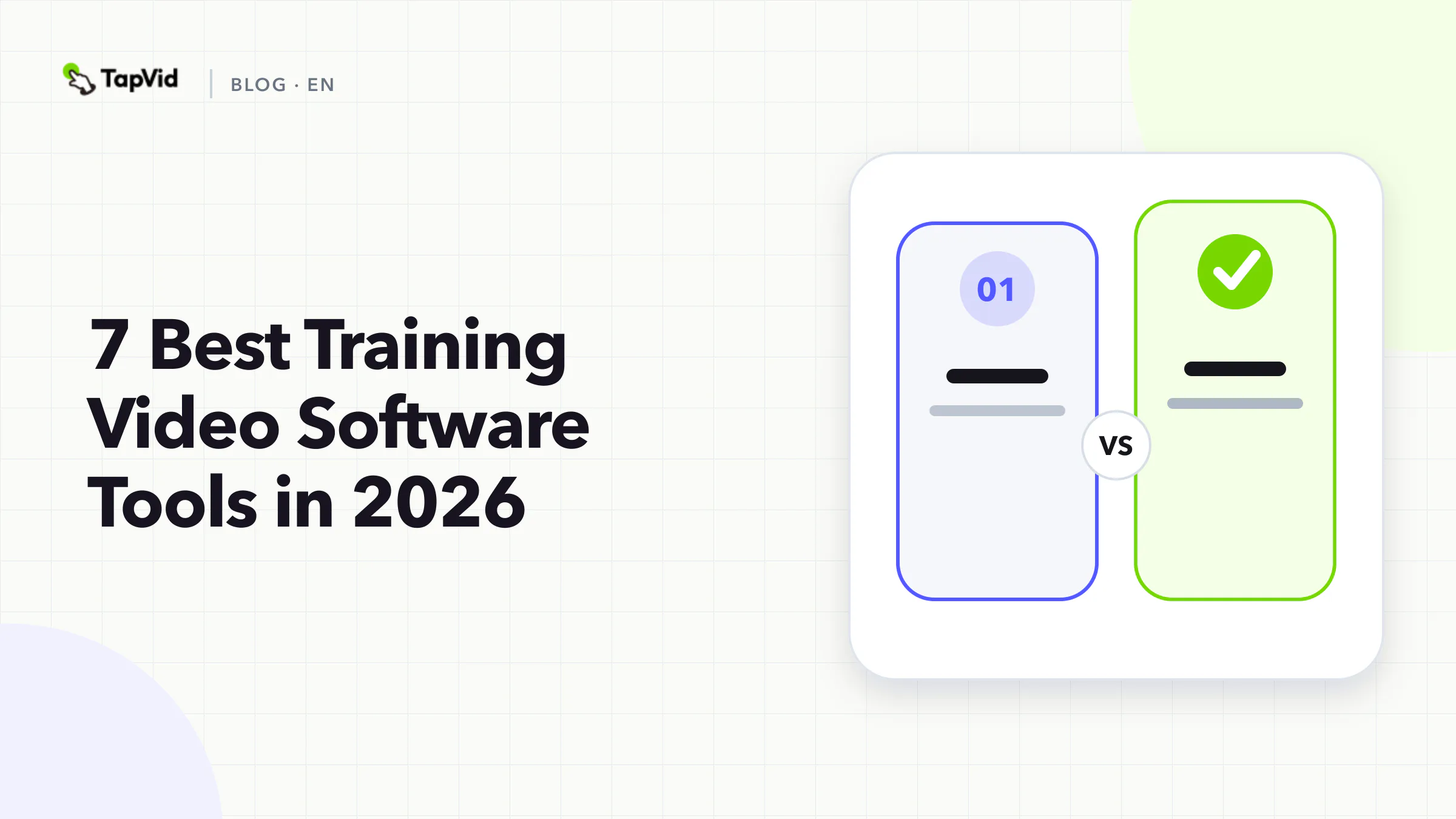 Seven training video software tools compared by source material, output format, and delivery need
