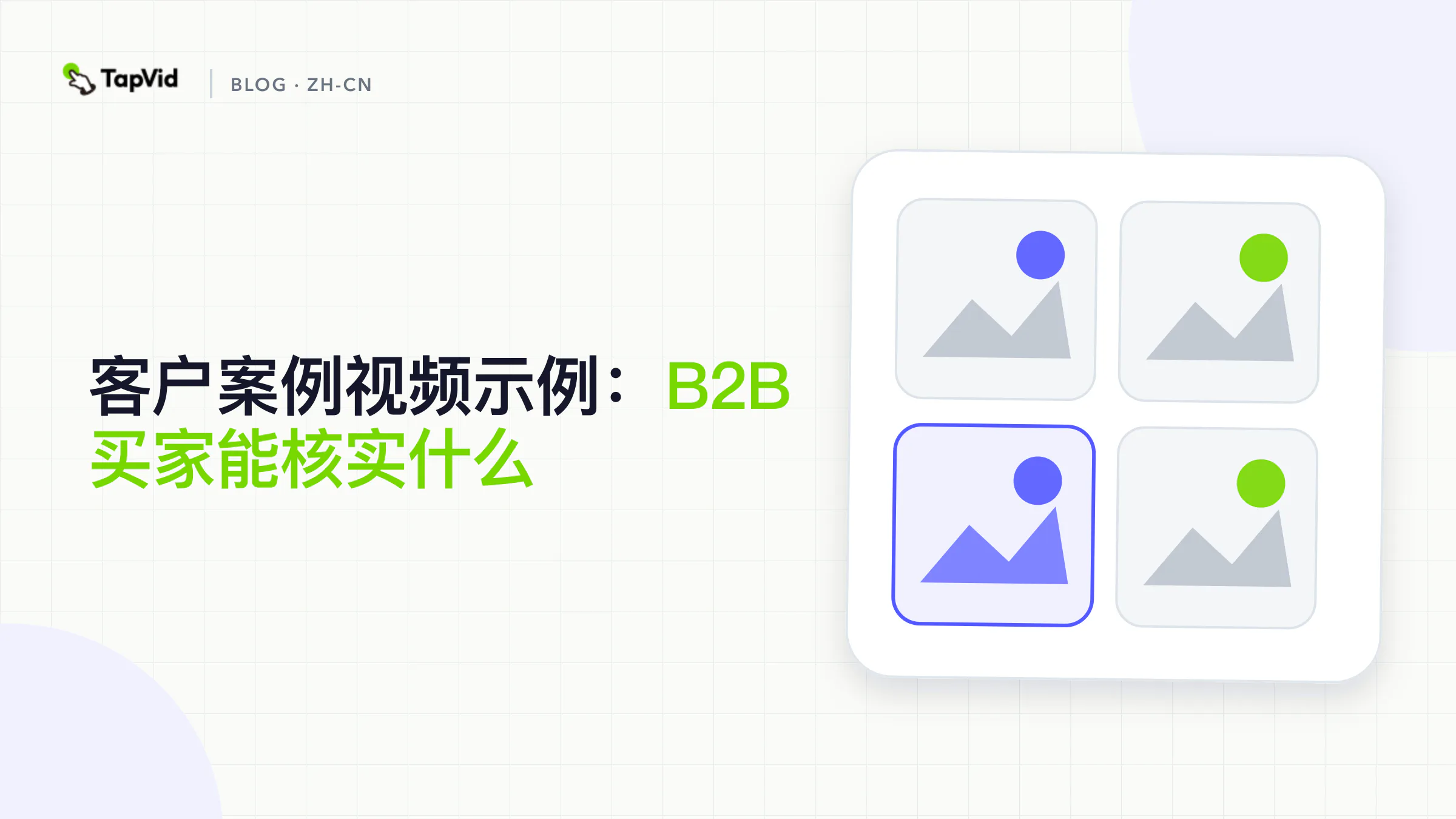 客户案例视频示例：B2B 买家能核实什么