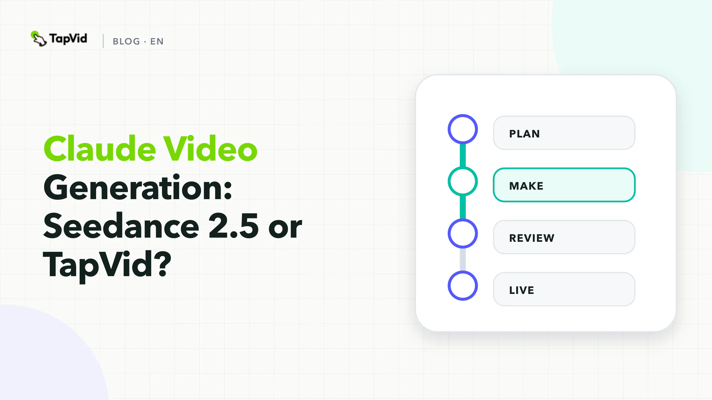 Claude Video Generation: How to Pair Claude with Seedance 2.5 or TapVid