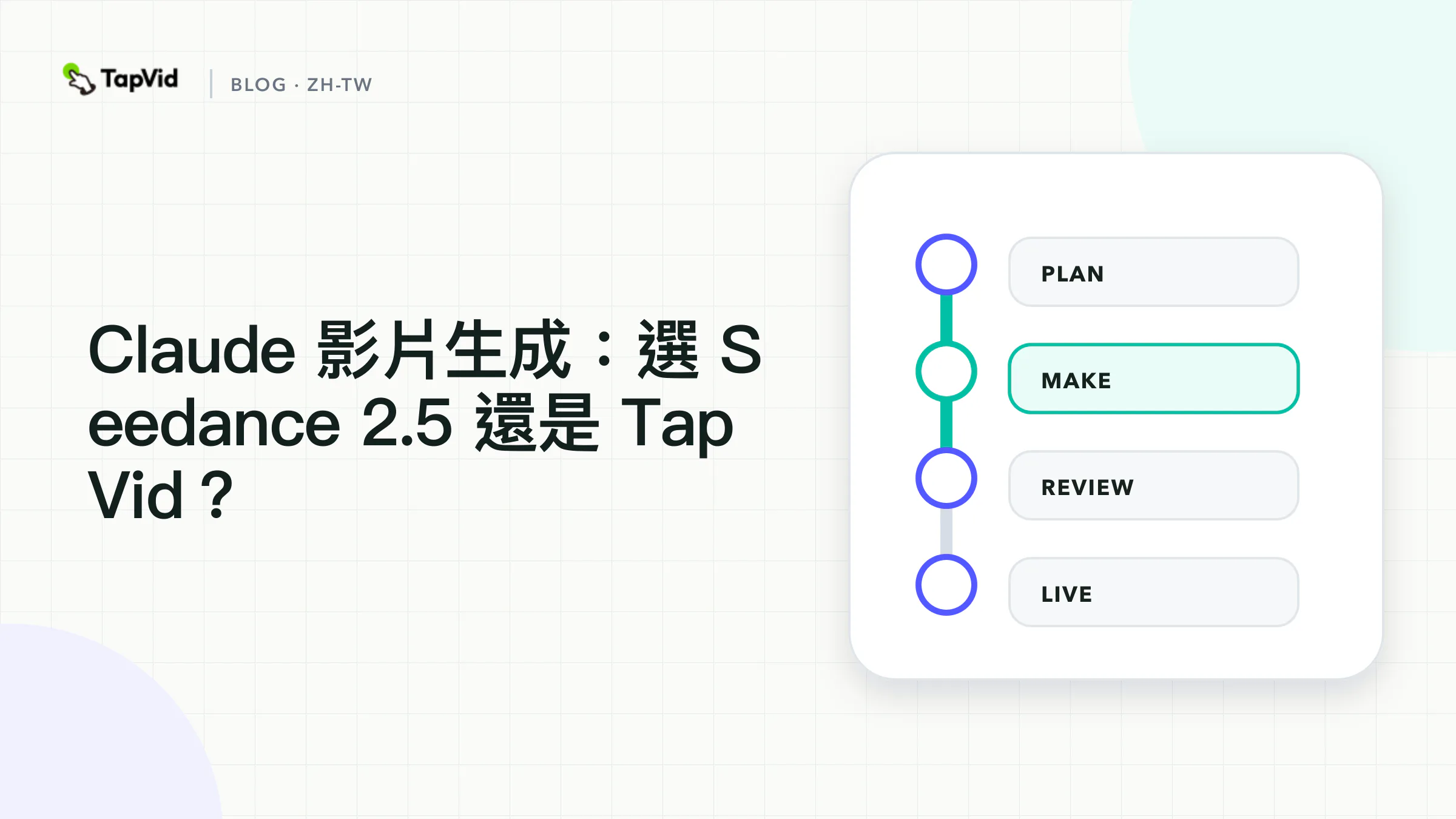 Claude Video Generation:如何用Seedance 2.5或TapVid對等Claude