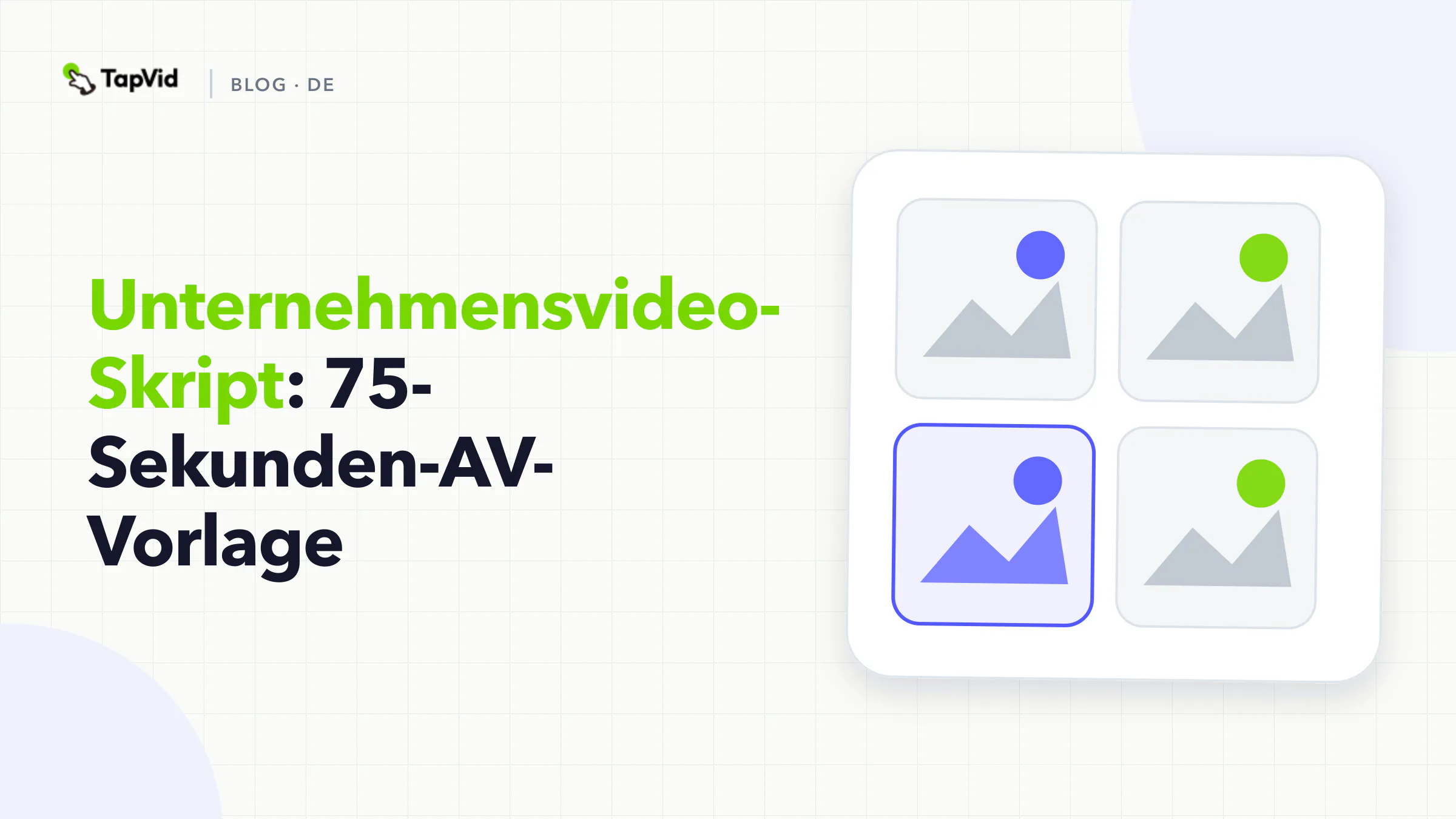 Beispiel für ein Unternehmensvideoskript: 75-Sekunden-AV-Vorlage