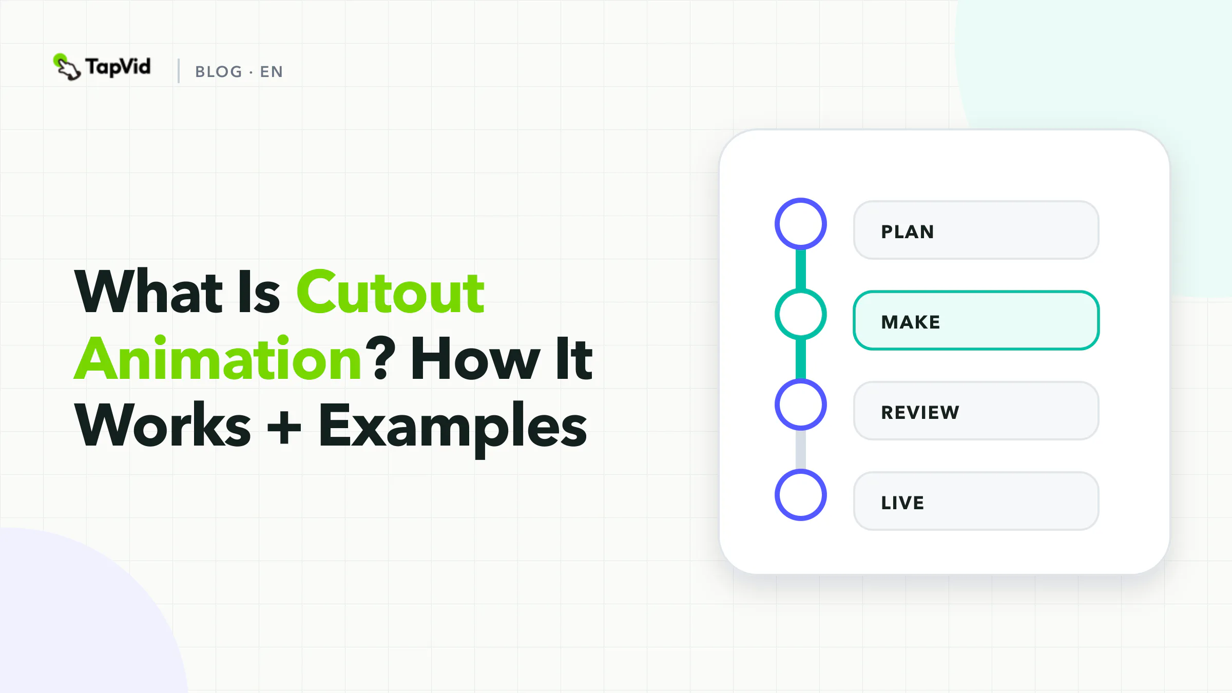 Cutout animation guide showing a jointed paper figure and workflow choices