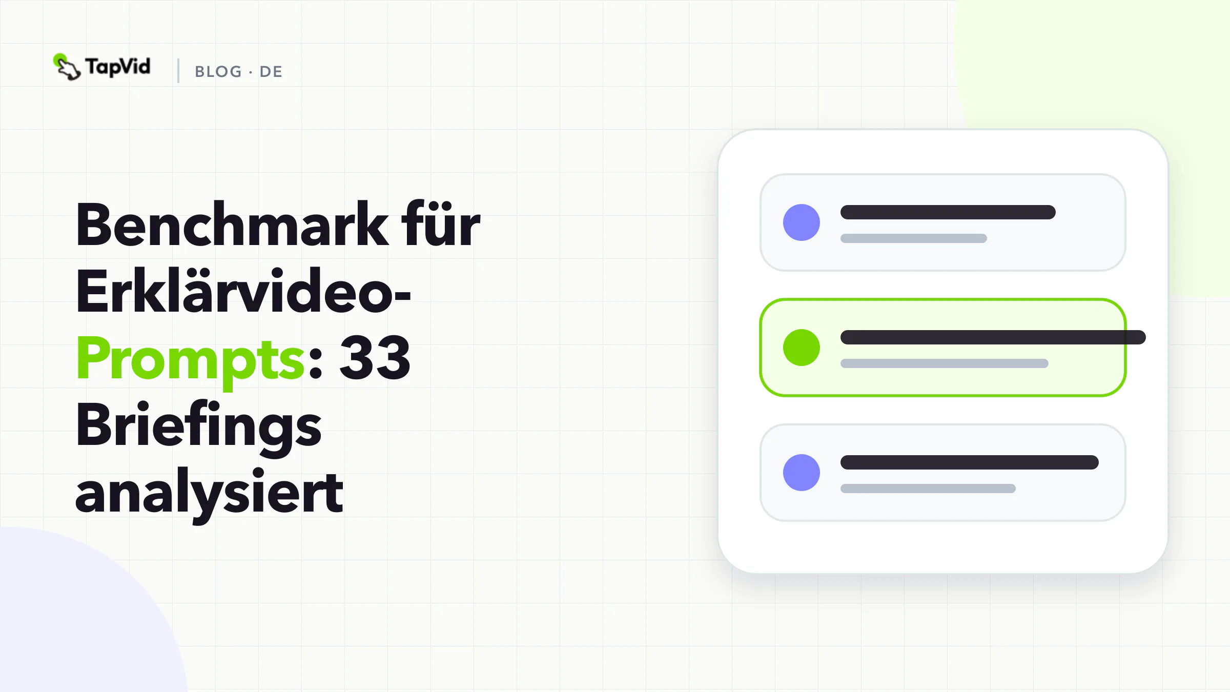 Benchmark für Erklärvideo-Prompts: 33 Briefings analysiert
