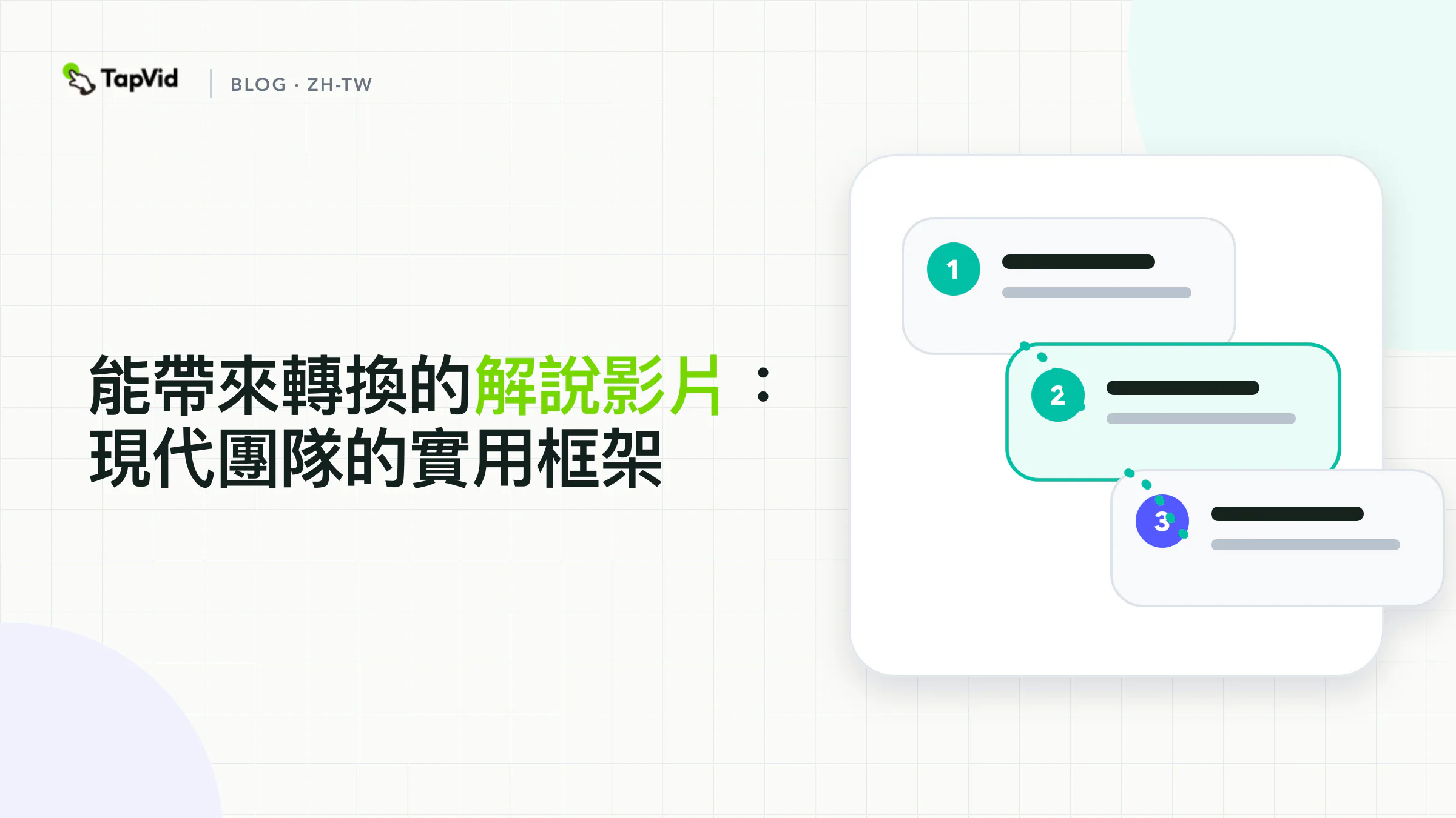 能帶來轉換的解說影片