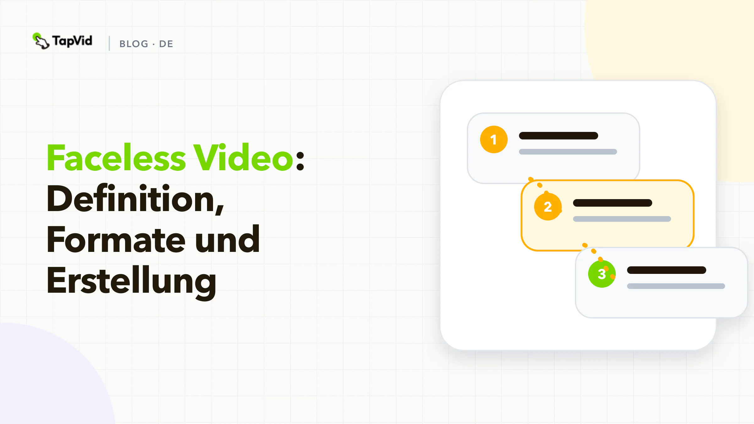 Faceless video guide built around narration, source material, motion graphics, and scene-level editing