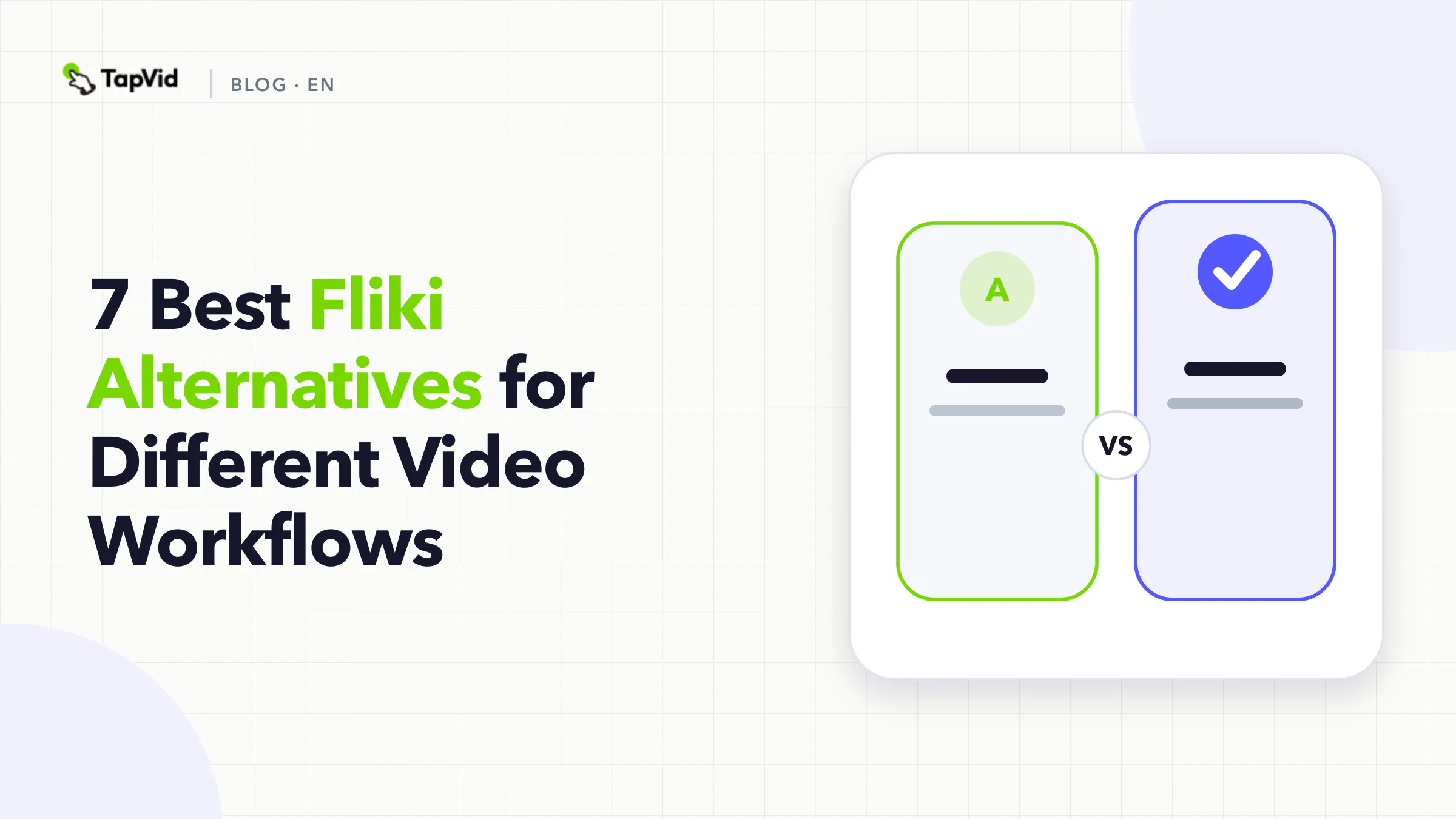 Seven Fliki alternatives grouped by motion, avatar, stock, and editing workflows