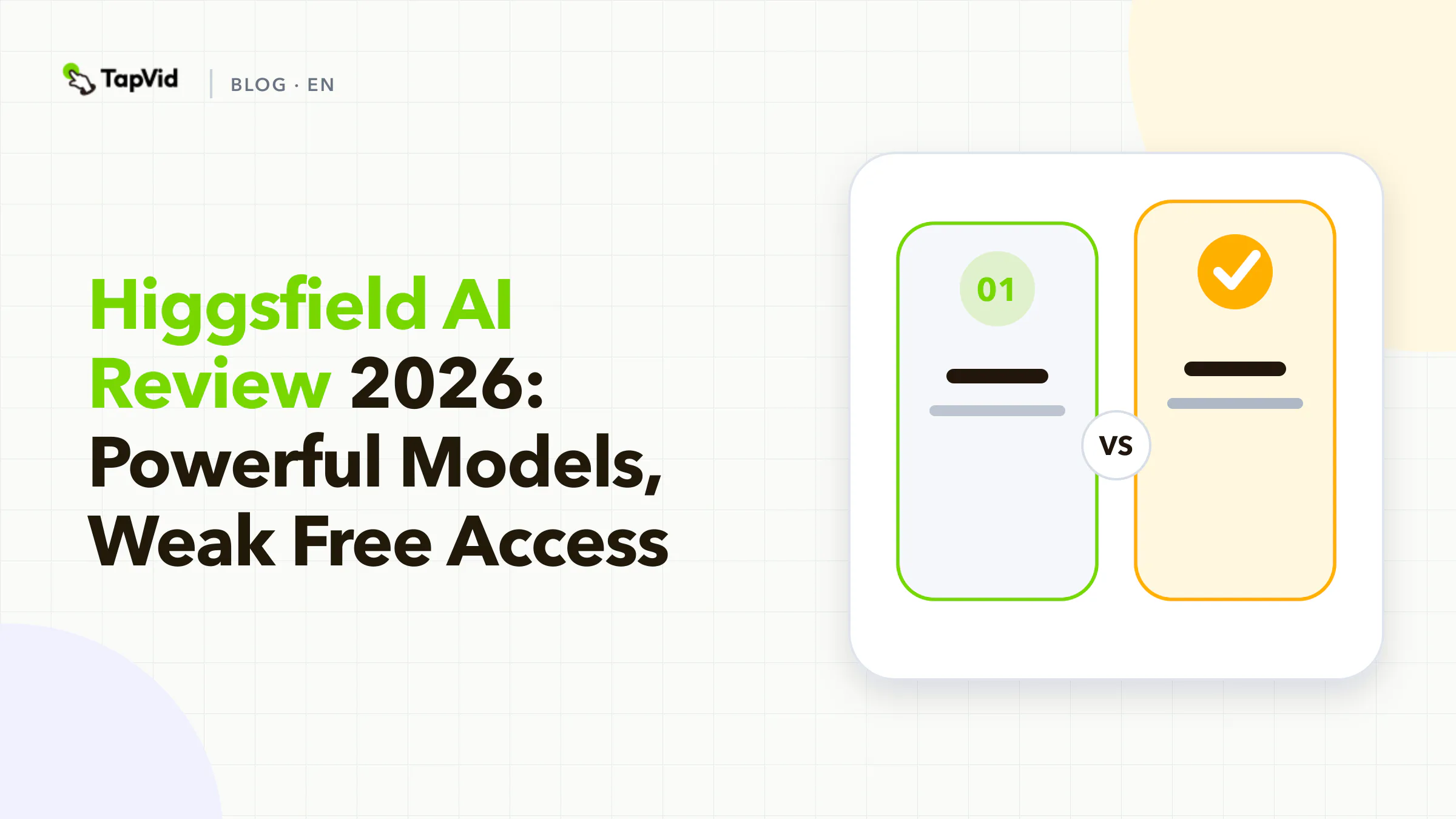 Higgsfield AI hands-on review scorecard