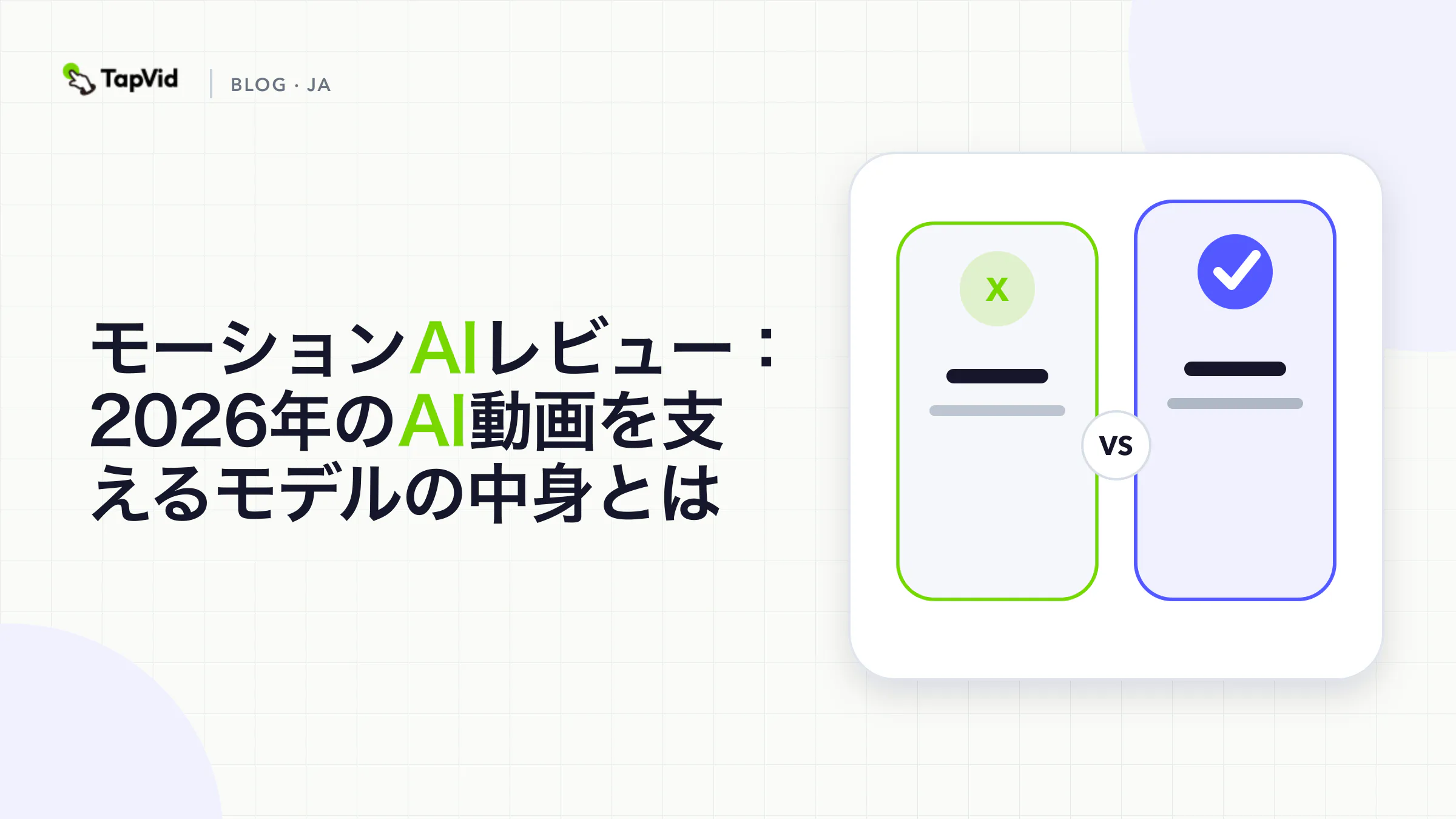 Motion AIレビュー:AI動画を支えるモデルの中身を解説