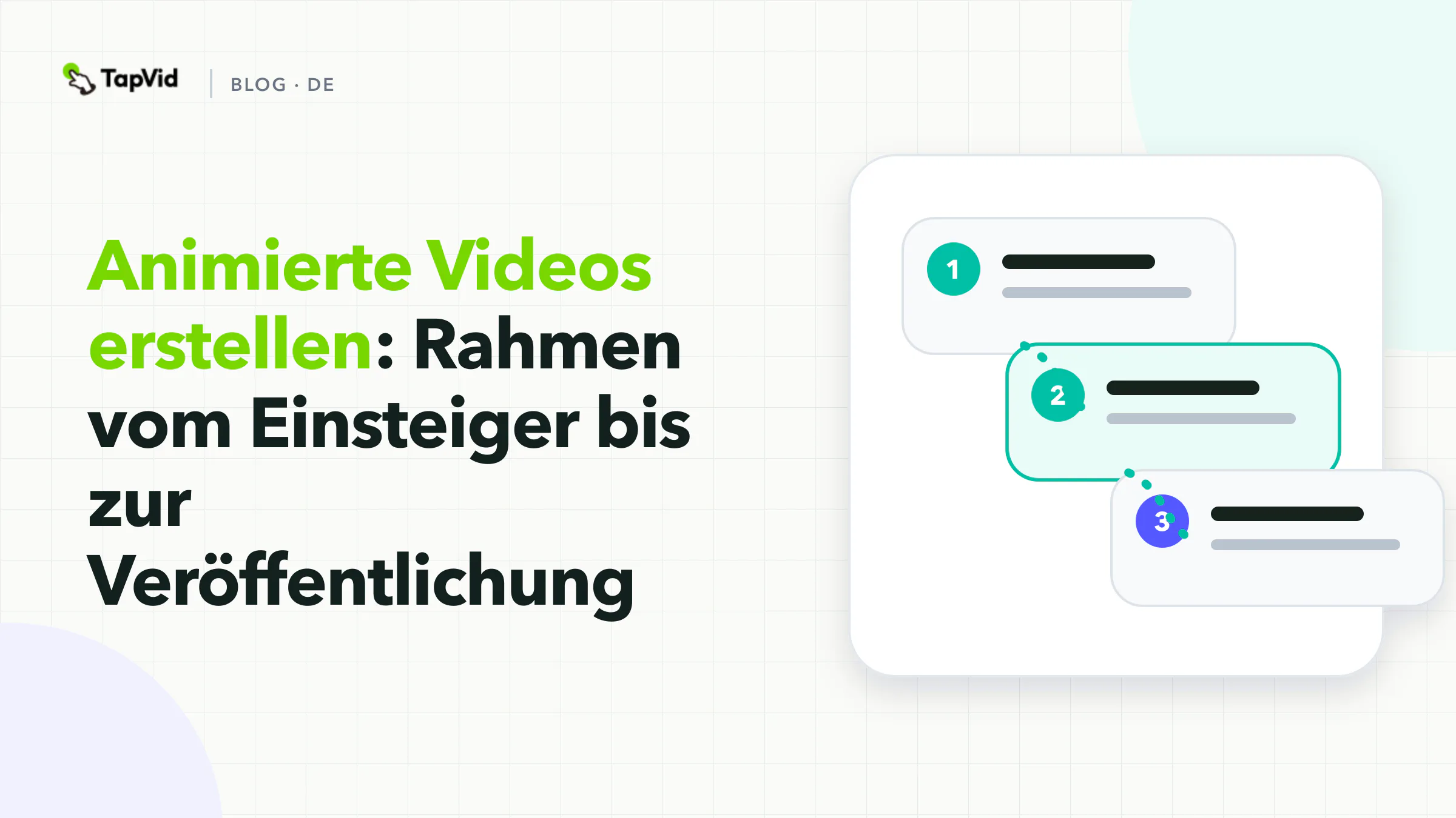 Animierte Videos erstellen: ein Framework für Einsteiger