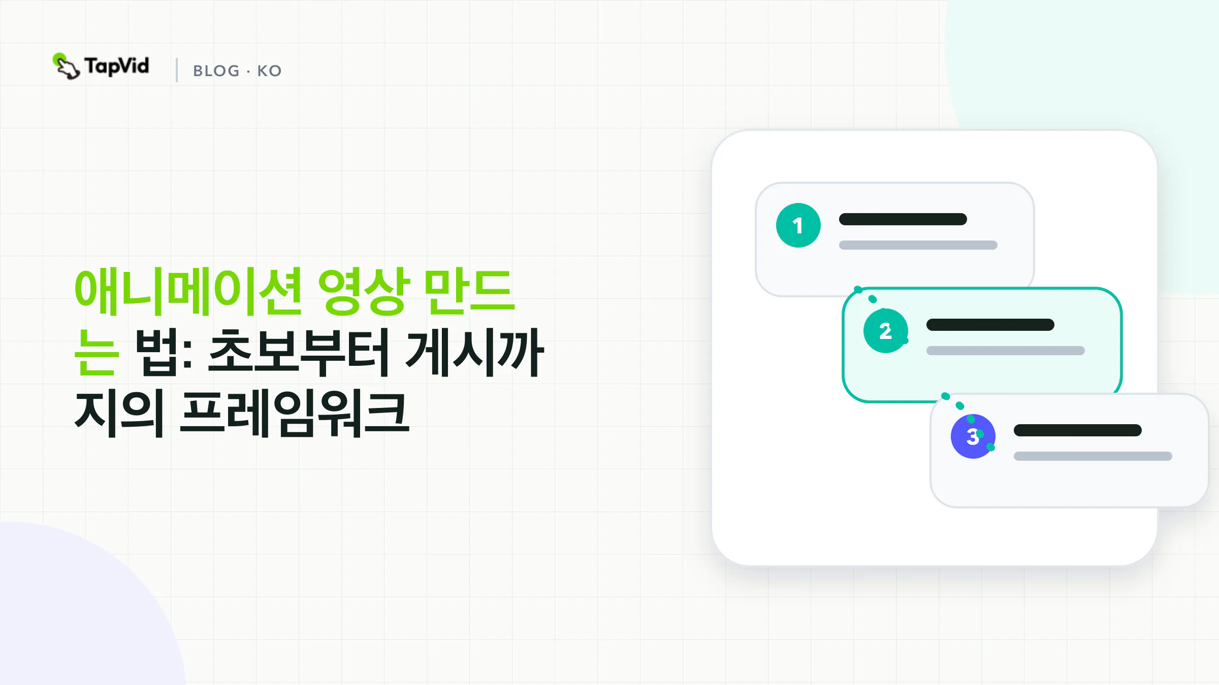 애니메이션 영상 만드는 방법: 초보자용 프레임워크