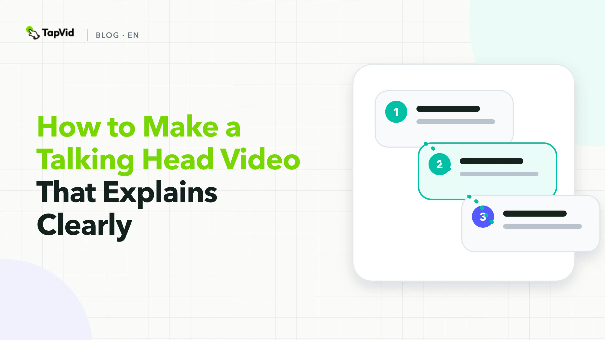 Talking-head video workflow from recording to a reviewable visual explainer