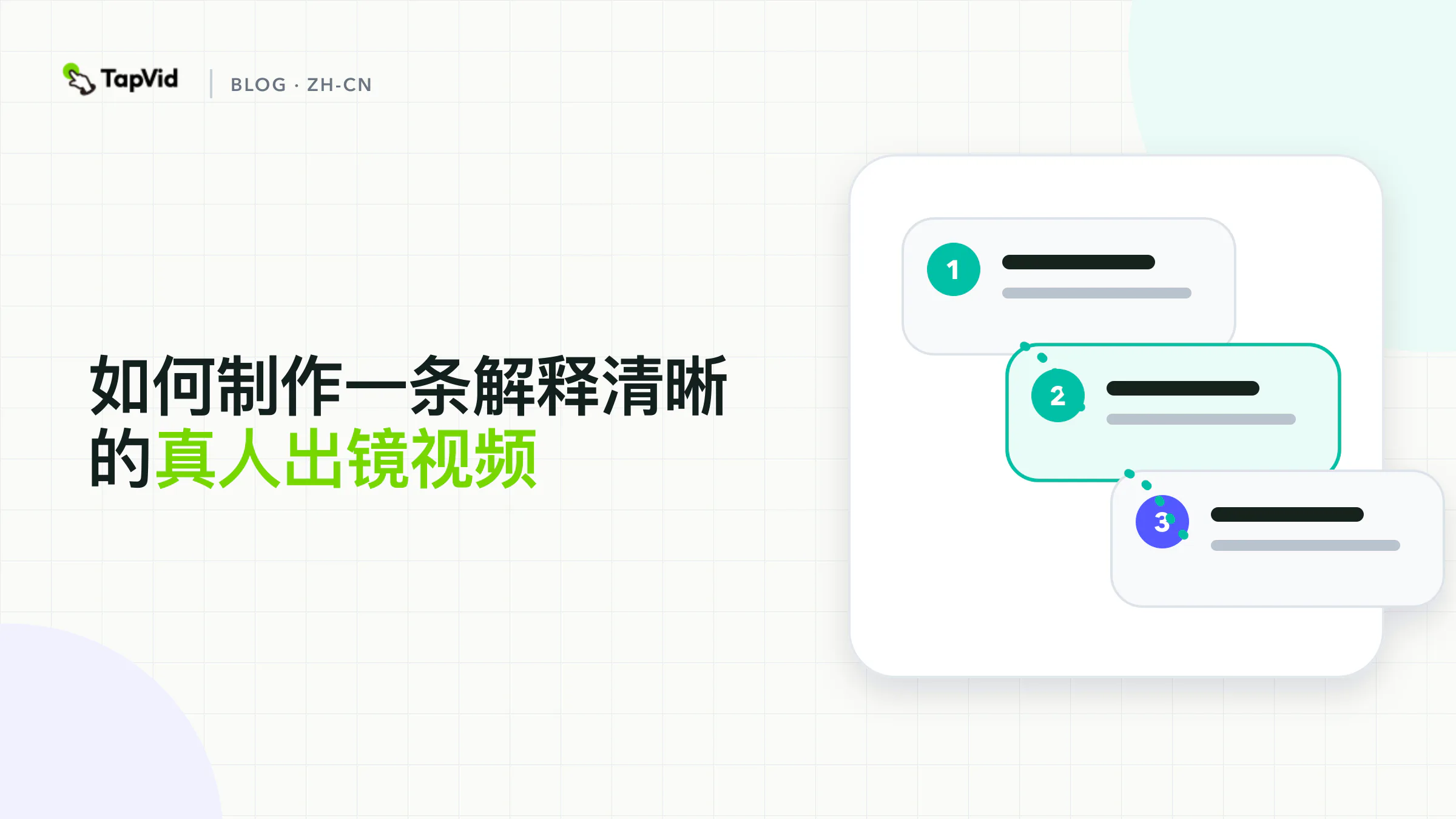 从录制到可审核可视化讲解视频的真人出镜视频工作流程