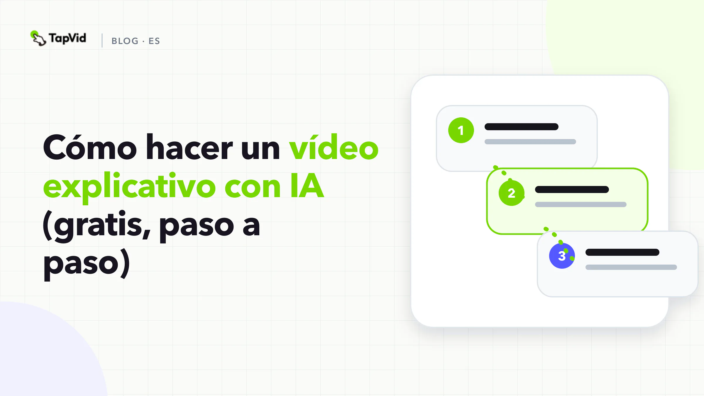 Cómo crear gratis un video explicativo con IA, paso a paso, con TapVid