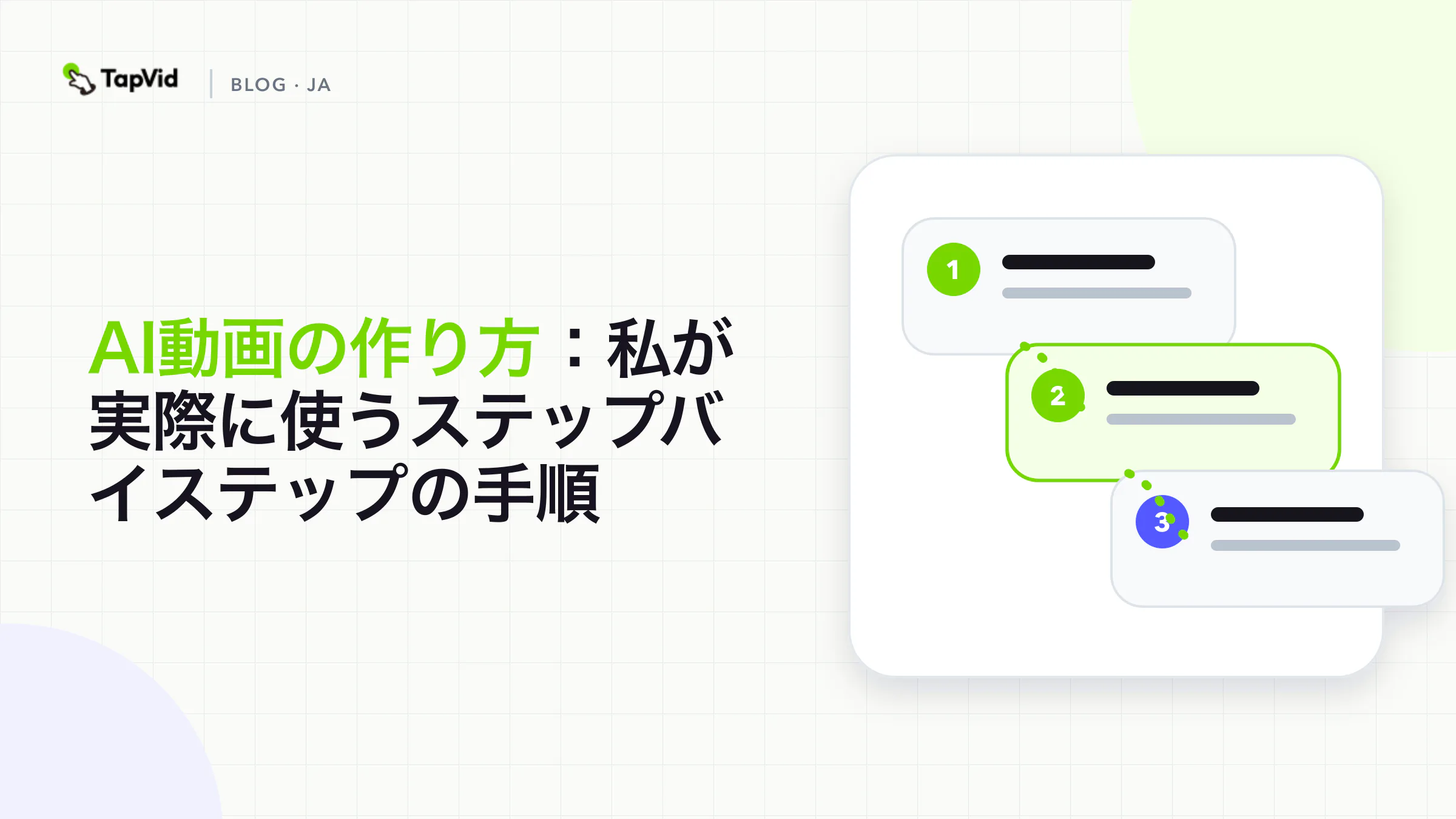 AI動画の作り方:実際の制作手順をステップごとに紹介