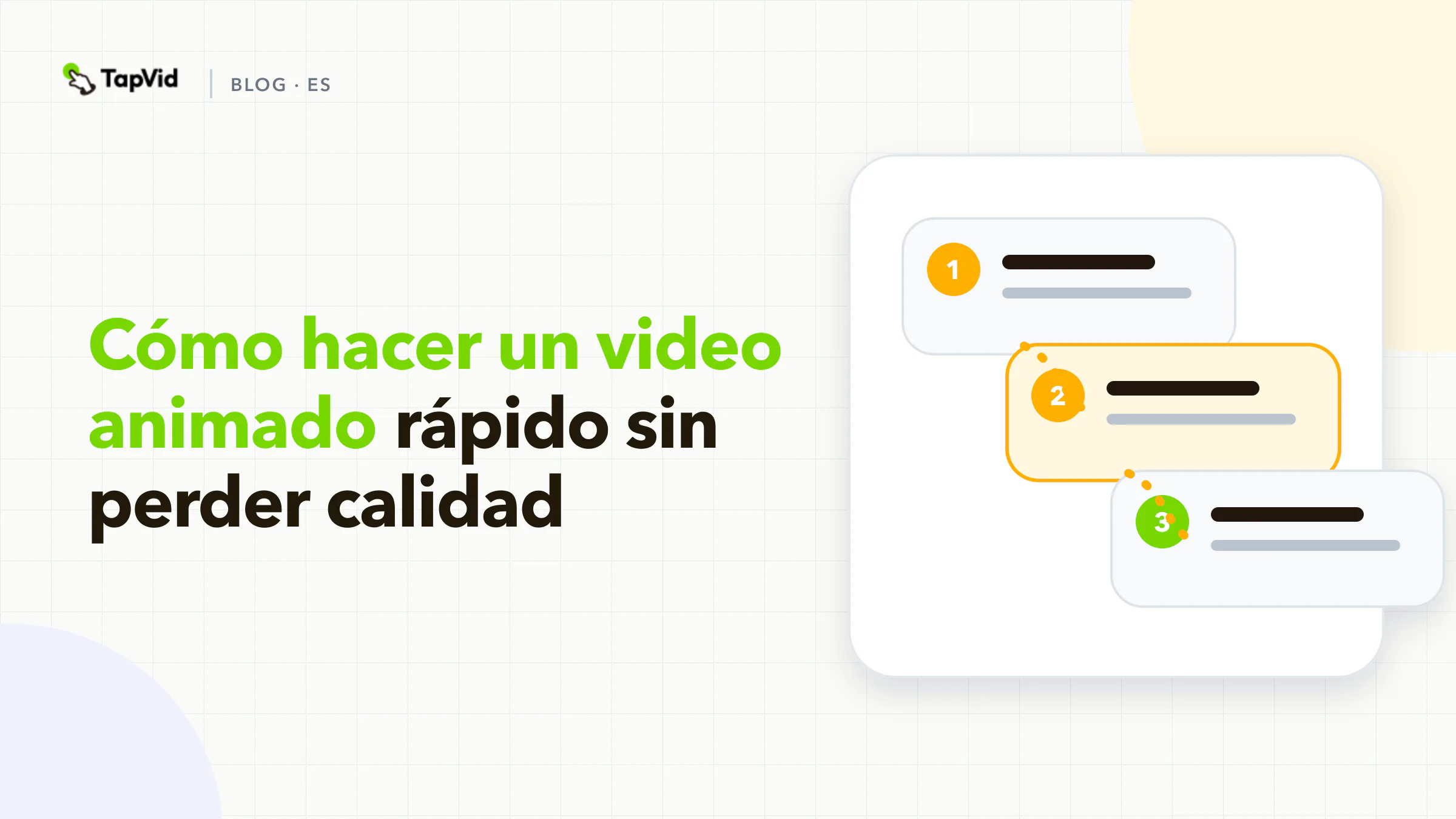 Crea rápidamente un video animado sin perder calidad con TapVid