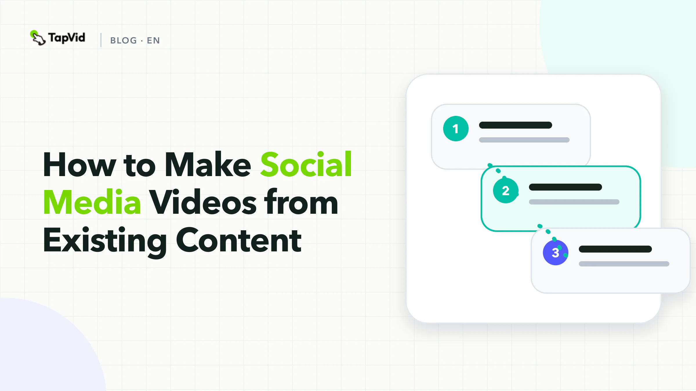How to make social media videos from existing content