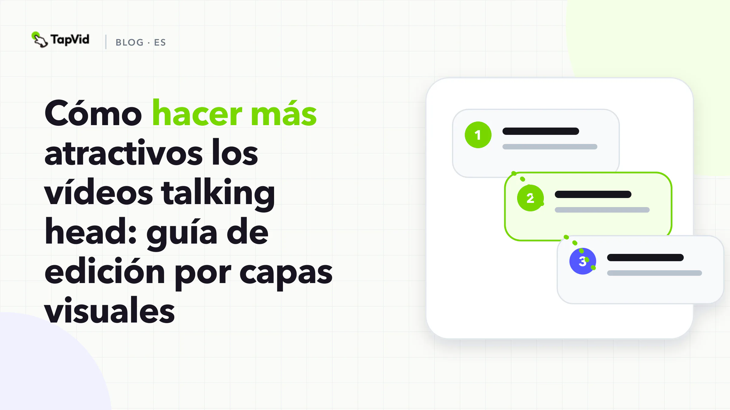 Guía de vídeo talking head que relaciona las preguntas del espectador con llamadas, diseños, diagramas y contexto real